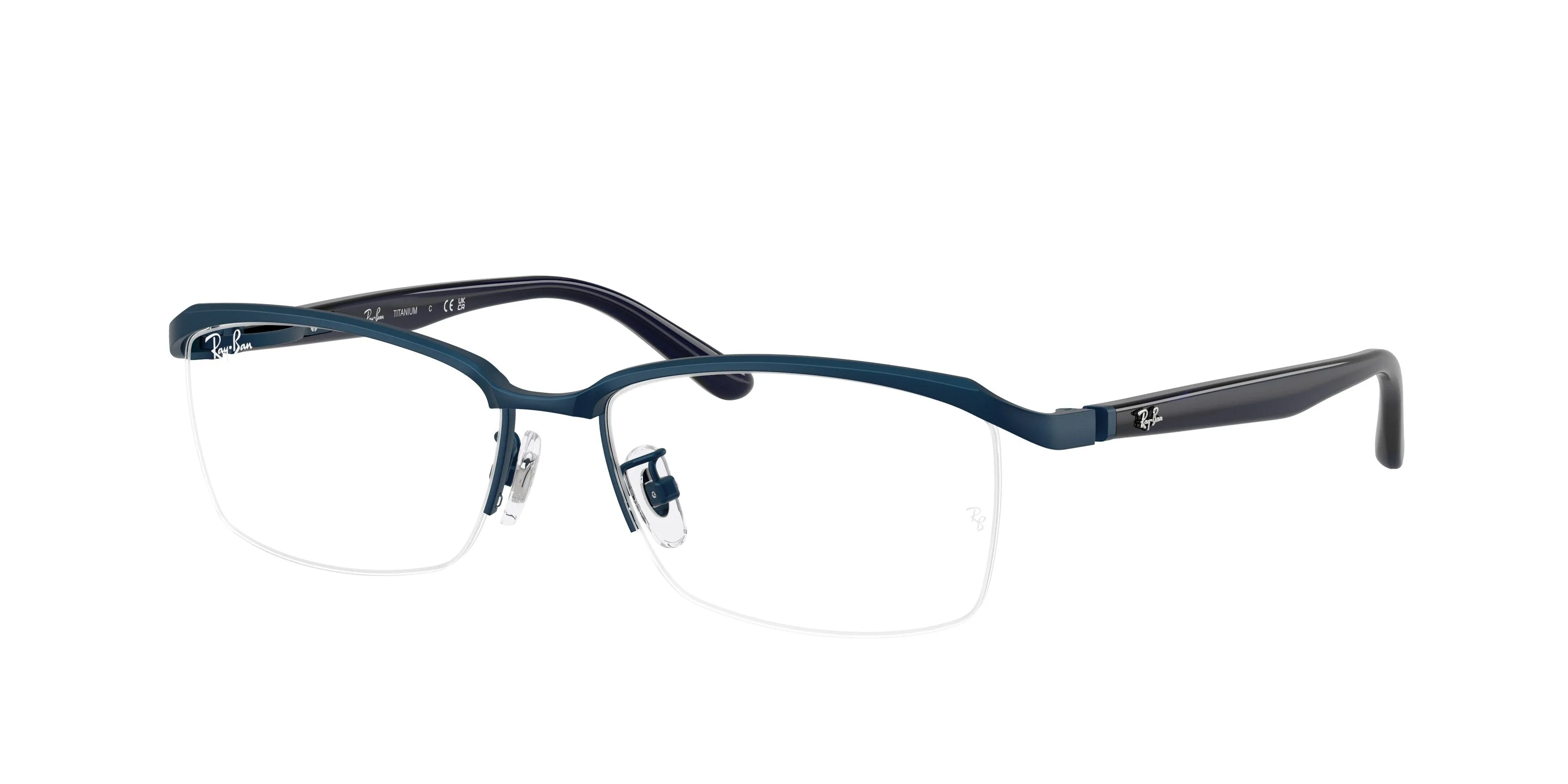 Ray - Ban RX8779D 1242 Montature da vista Titanio Blu Trasparente Pillow Normale - immagine 1