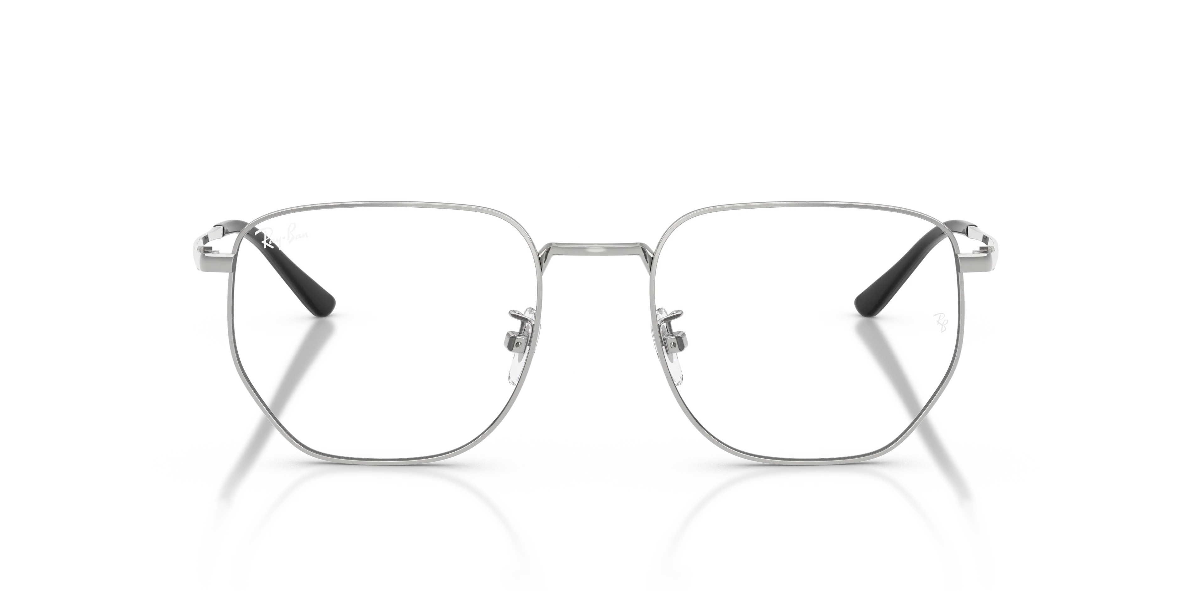 Ray - Ban RX8776D 1002 Montature da vista Titanio Argento Trasparente Geometrica Normale - immagine 3