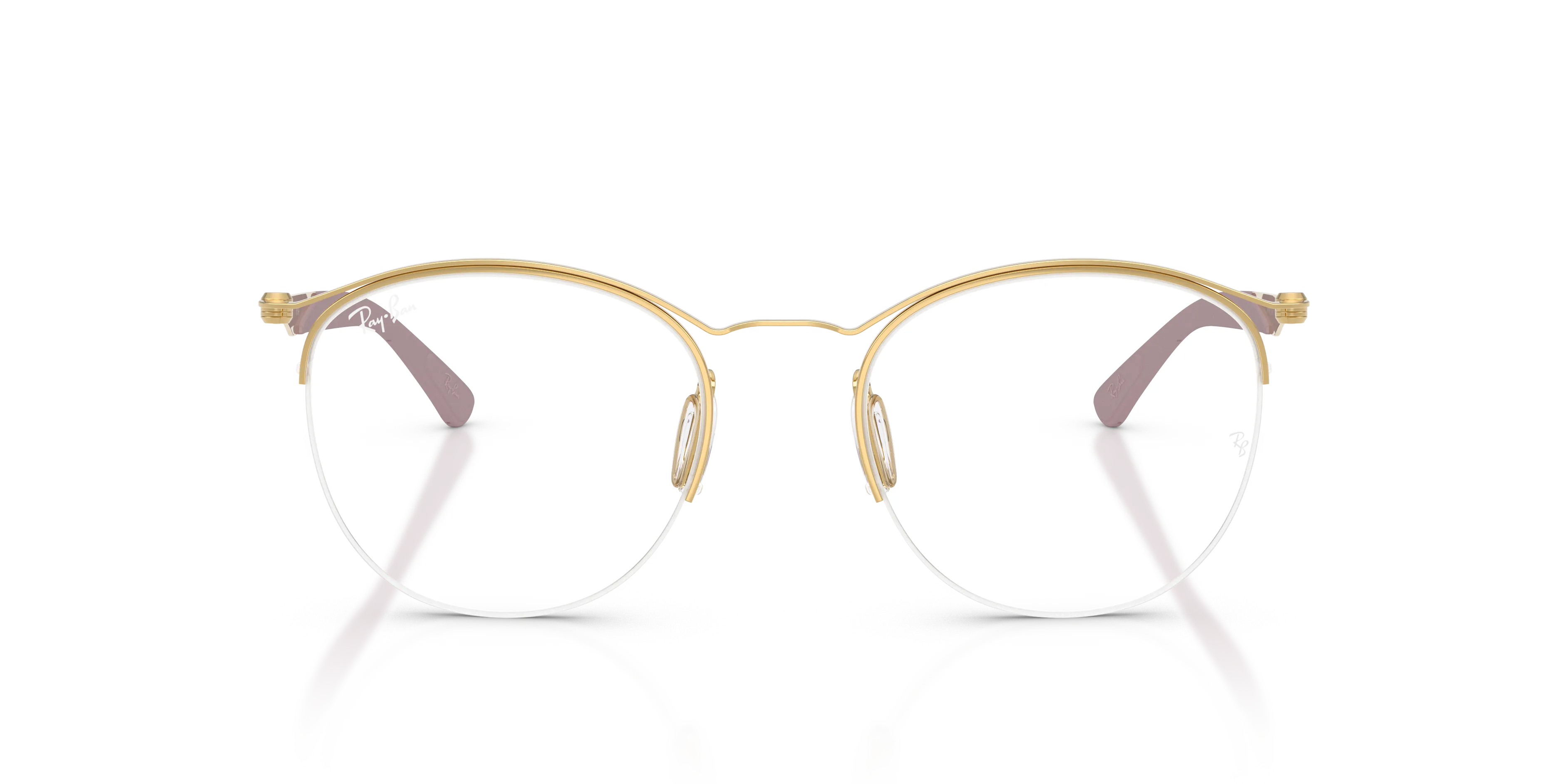 Ray - Ban RX7553 3218 Montature da vista Metallo Oro Trasparente Rotonda Normale - immagine 3