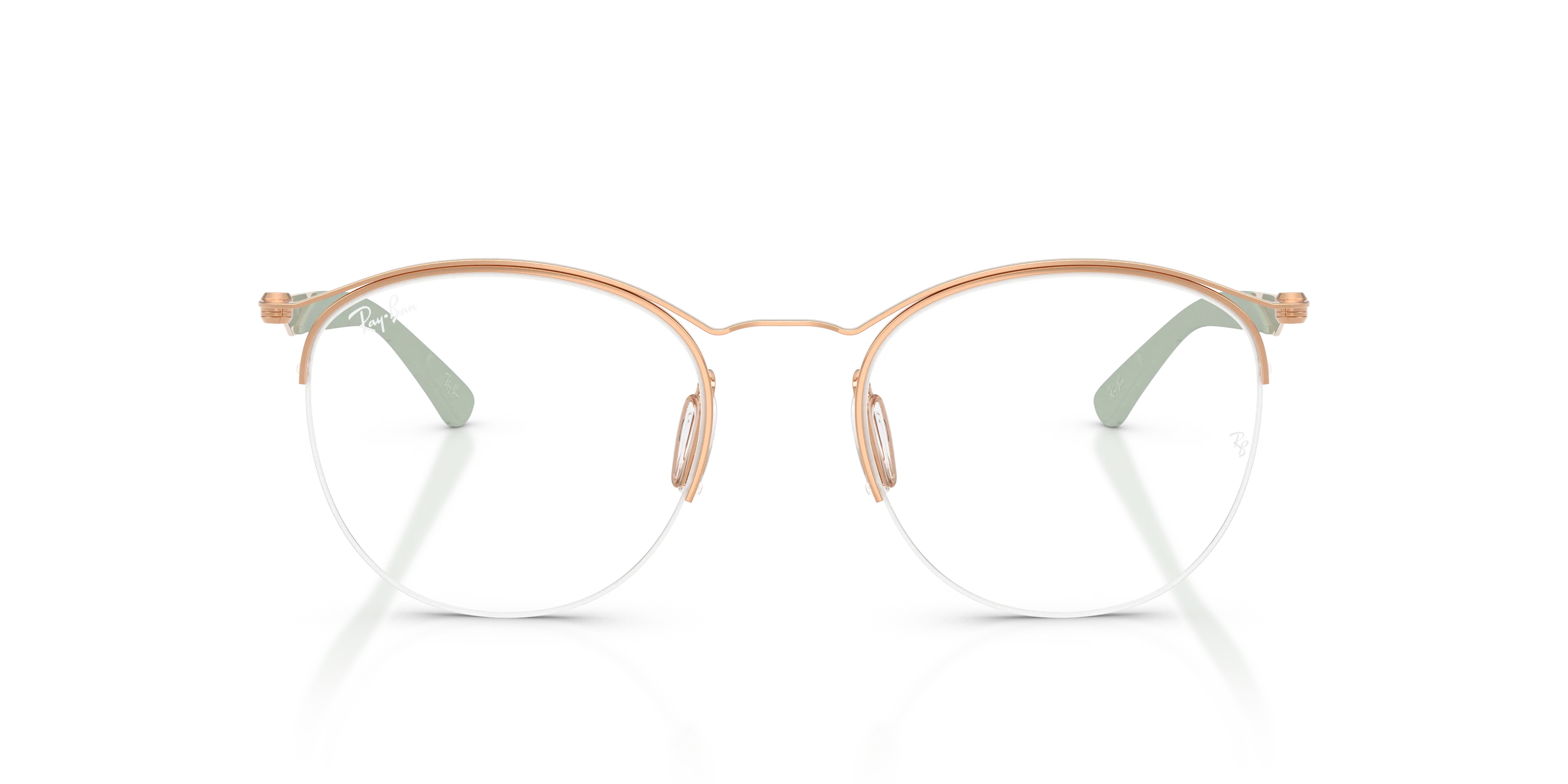 Ray - Ban RX7553 3217 Montature da vista Metallo Oro Trasparente Rotonda Normale - immagine 3