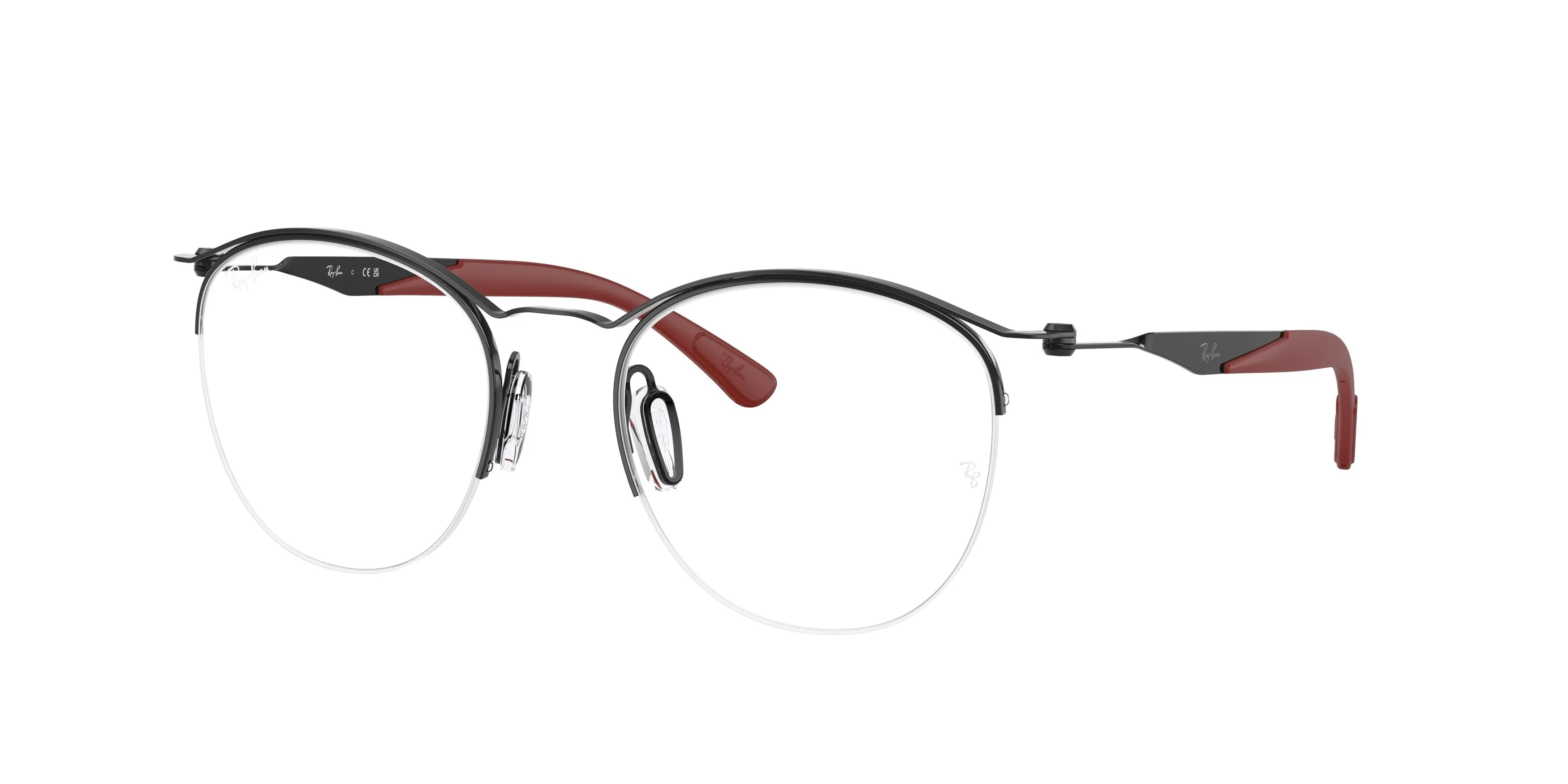 Ray - Ban RX7553 3215 Montature da vista Metallo Nero Trasparente Rotonda Normale - immagine 1