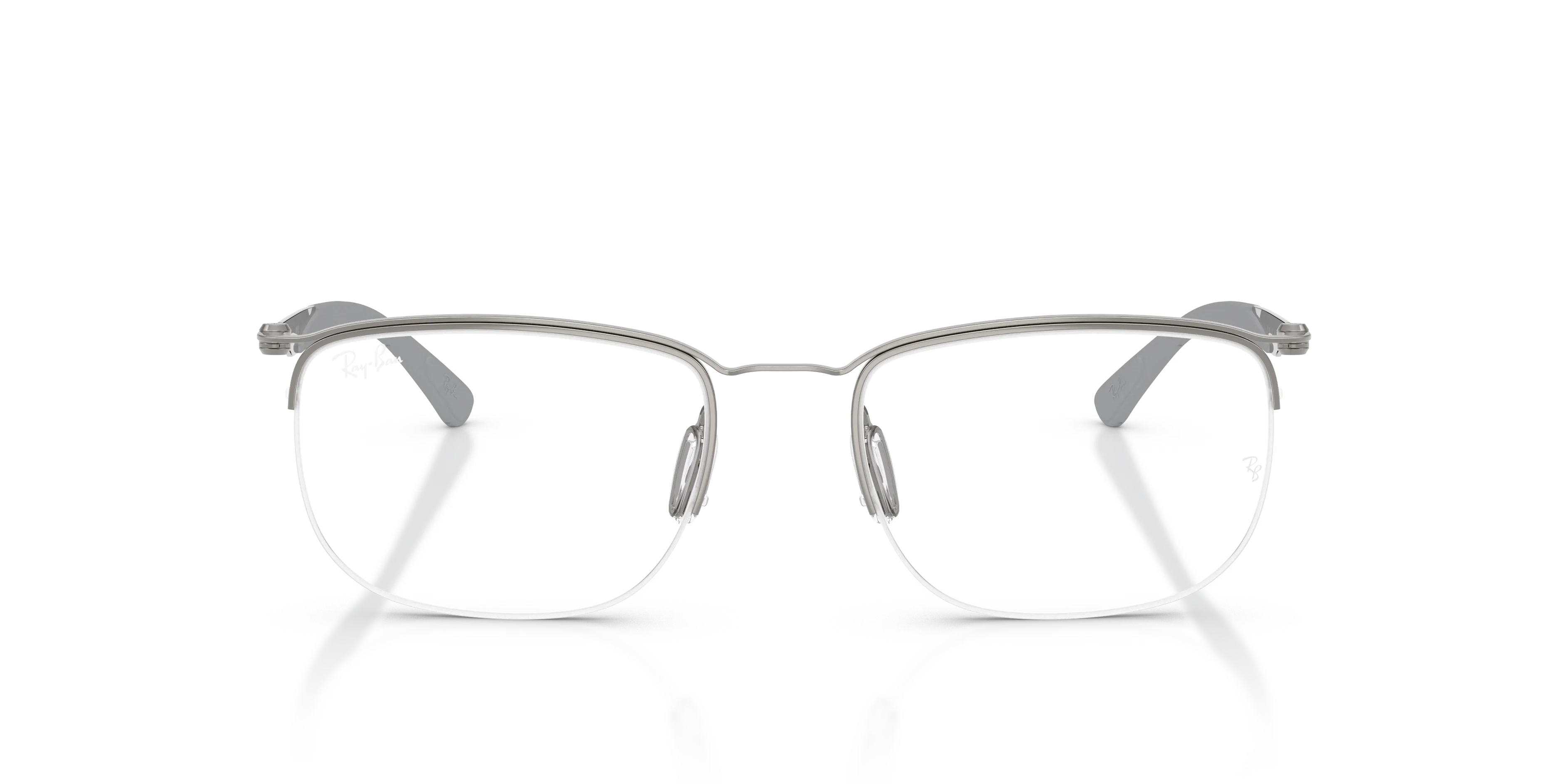 Ray - Ban RX7552 3213 Montature da vista Metallo Grigio Trasparente Squadrata Normale - immagine 3
