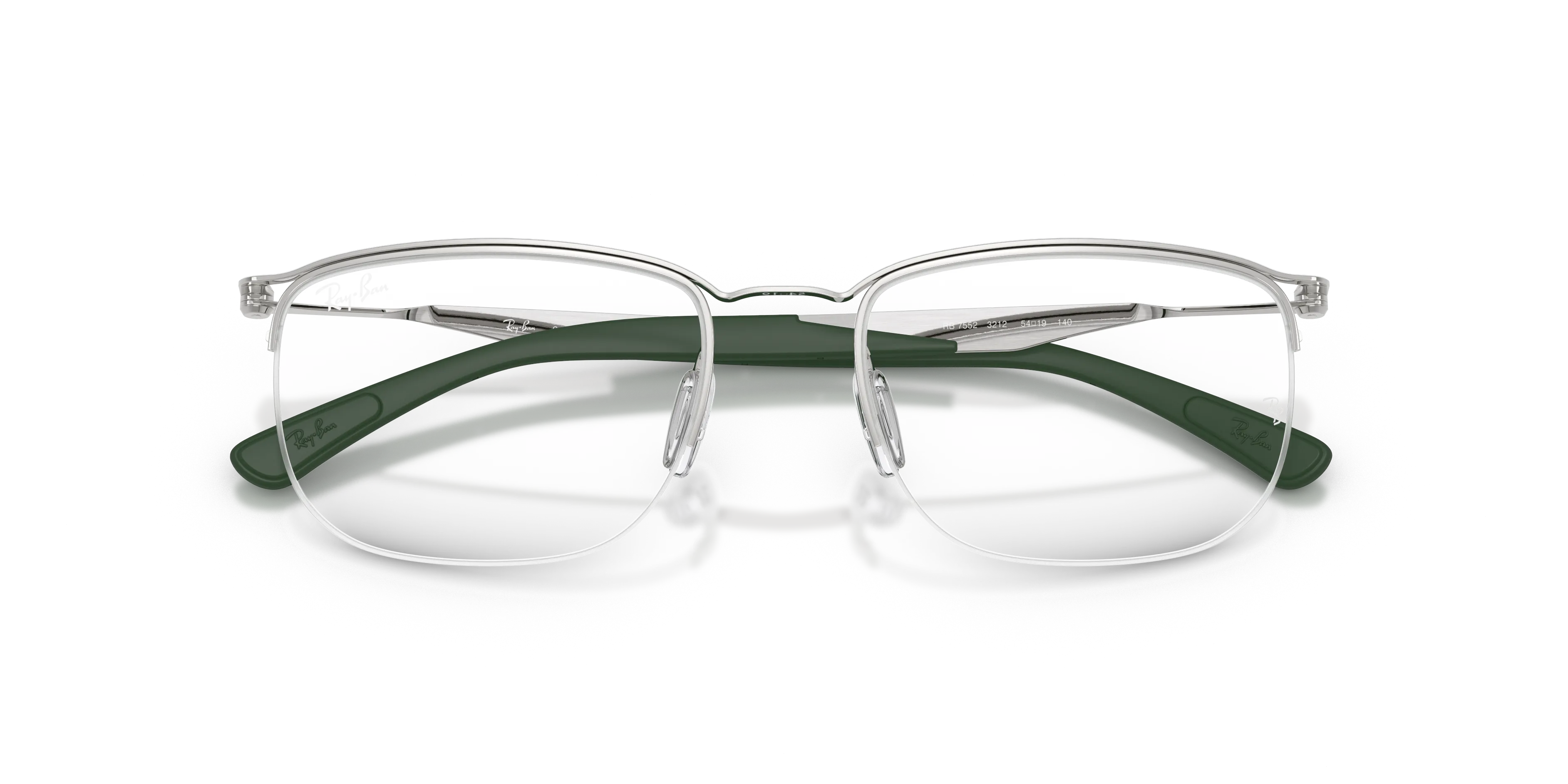 Ray - Ban RX7552 3212 Montature da vista Metallo Argento Trasparente Squadrata Normale - immagine 2