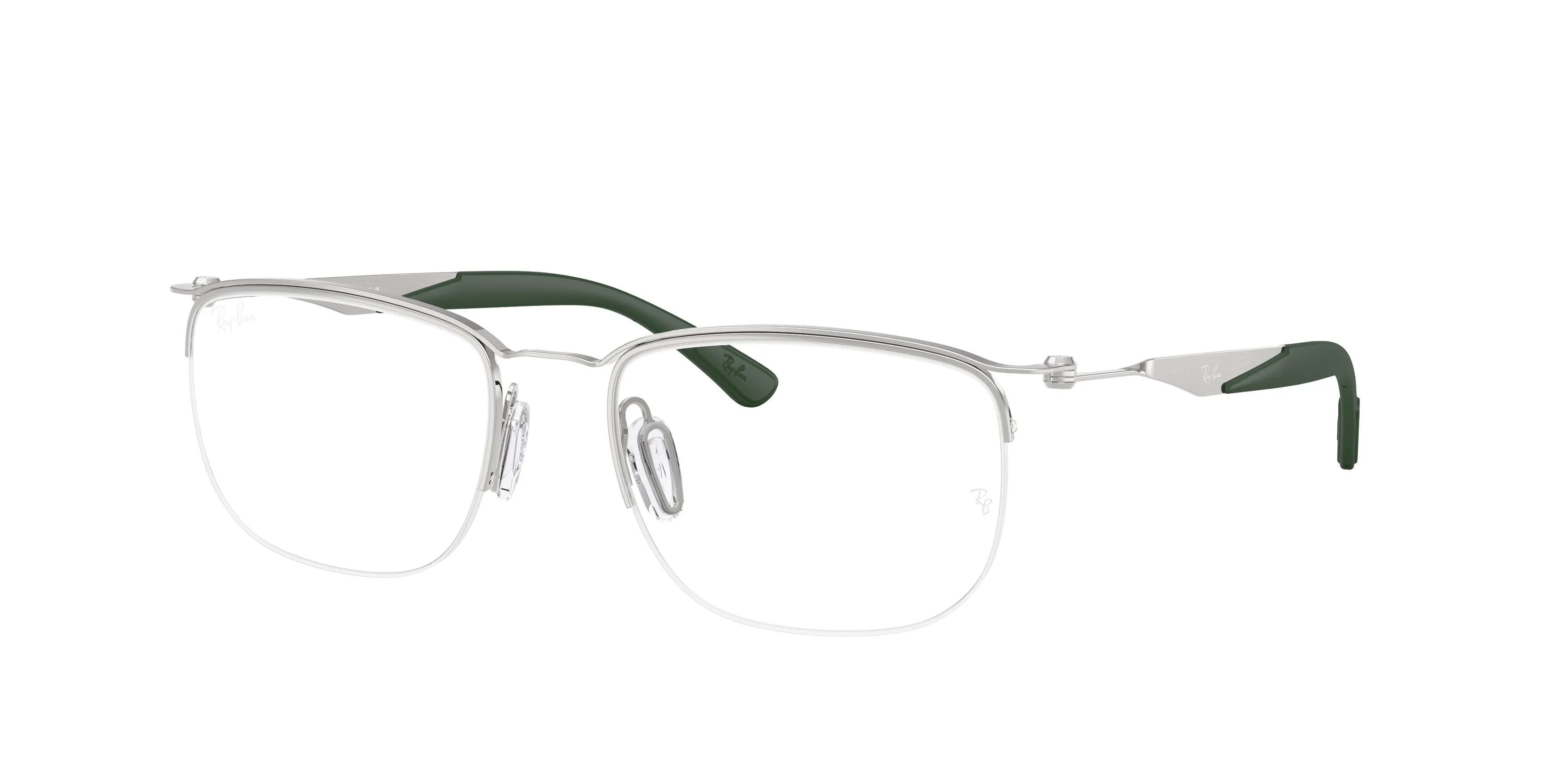 Ray - Ban RX7552 3212 Montature da vista Metallo Argento Trasparente Squadrata Normale - immagine 1