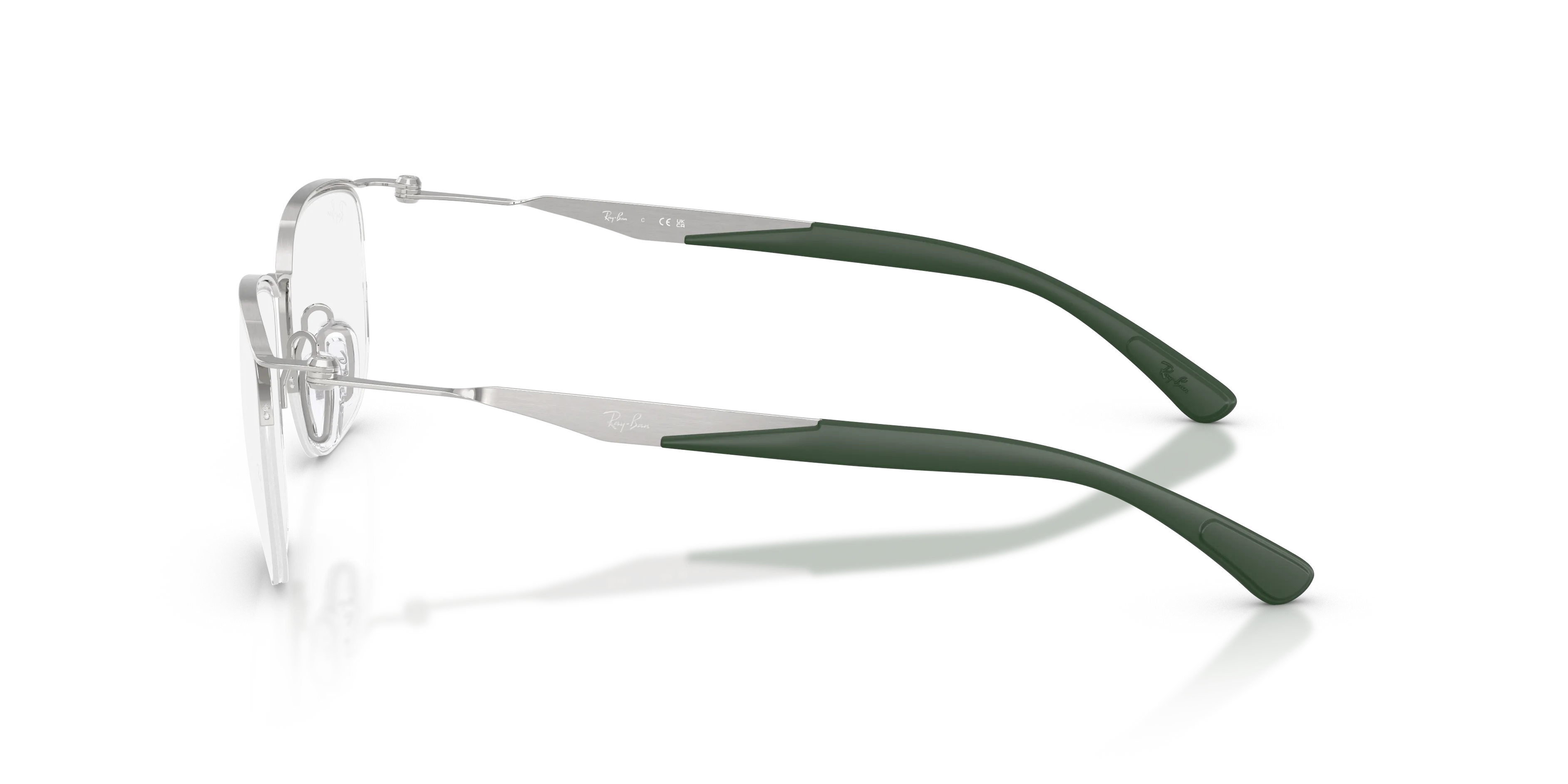 Ray - Ban RX7552 3212 Montature da vista Metallo Argento Trasparente Squadrata Normale - immagine 4
