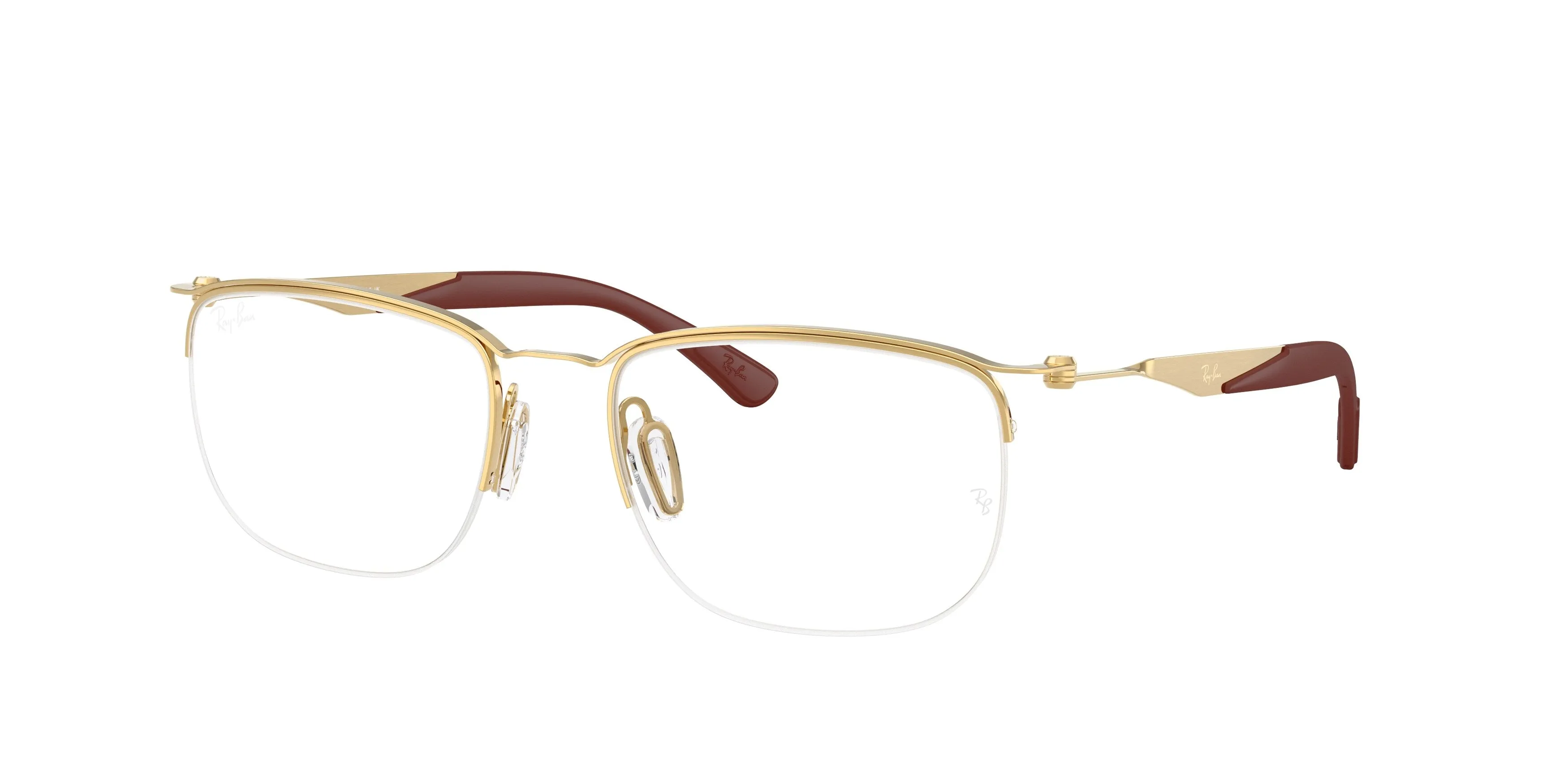 Ray - Ban RX7552 3211 Montature da vista Metallo Oro Trasparente Squadrata Normale - immagine 1