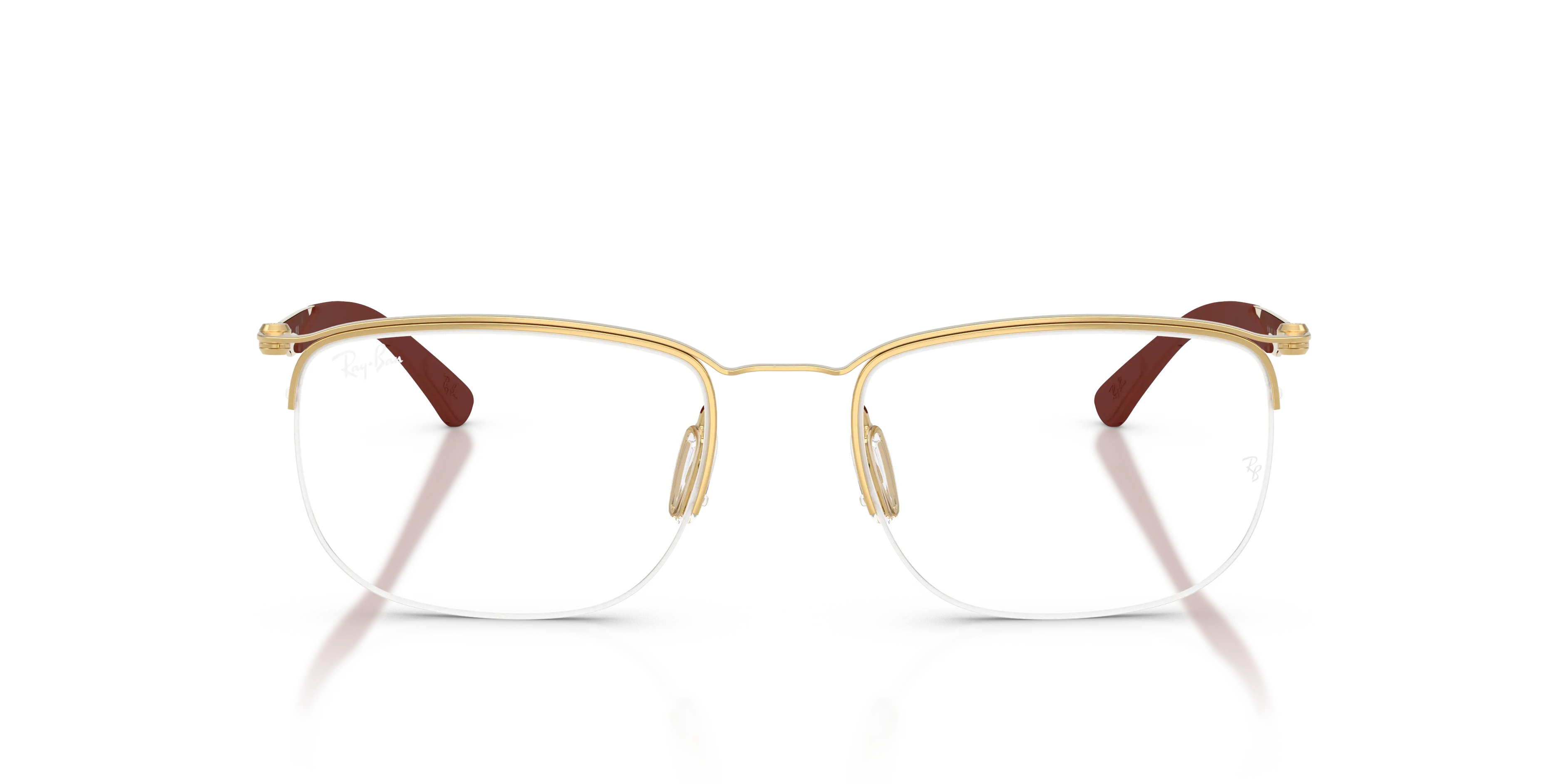 Ray - Ban RX7552 3211 Montature da vista Metallo Oro Trasparente Squadrata Normale - immagine 3
