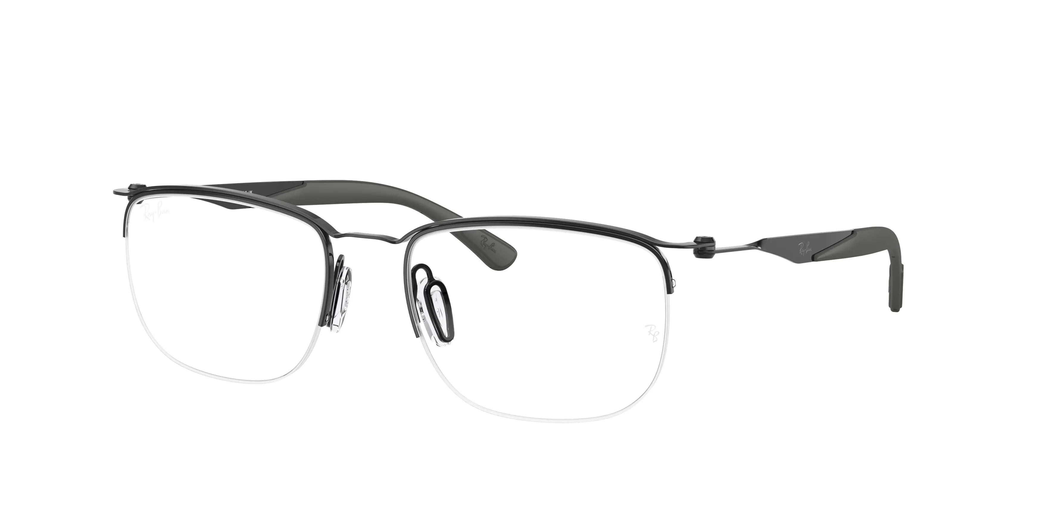 Ray - Ban RX7552 3209 Montature da vista Metallo Nero Trasparente Squadrata Normale - immagine 1
