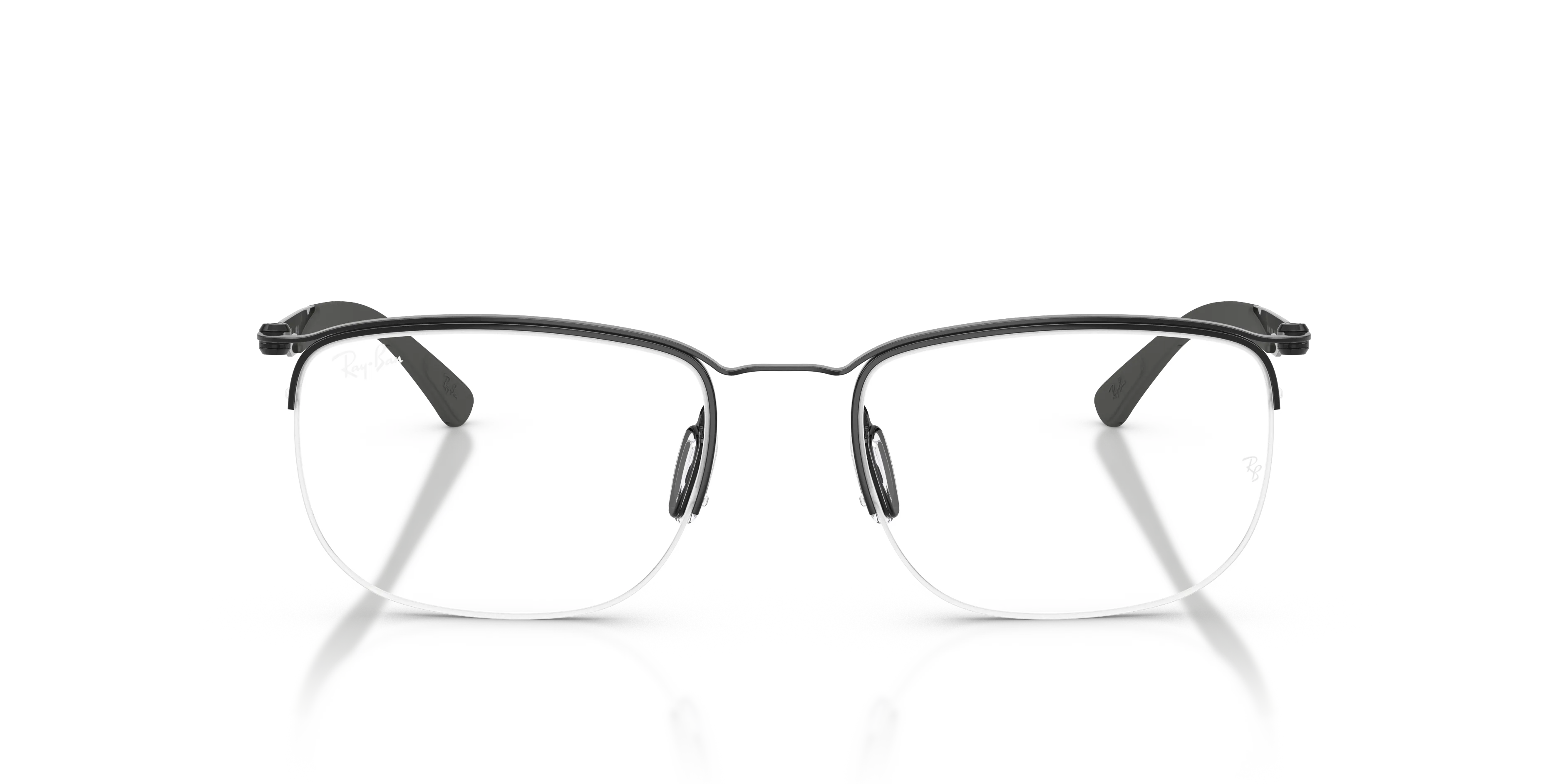Ray - Ban RX7552 3209 Montature da vista Metallo Nero Trasparente Squadrata Normale - immagine 3