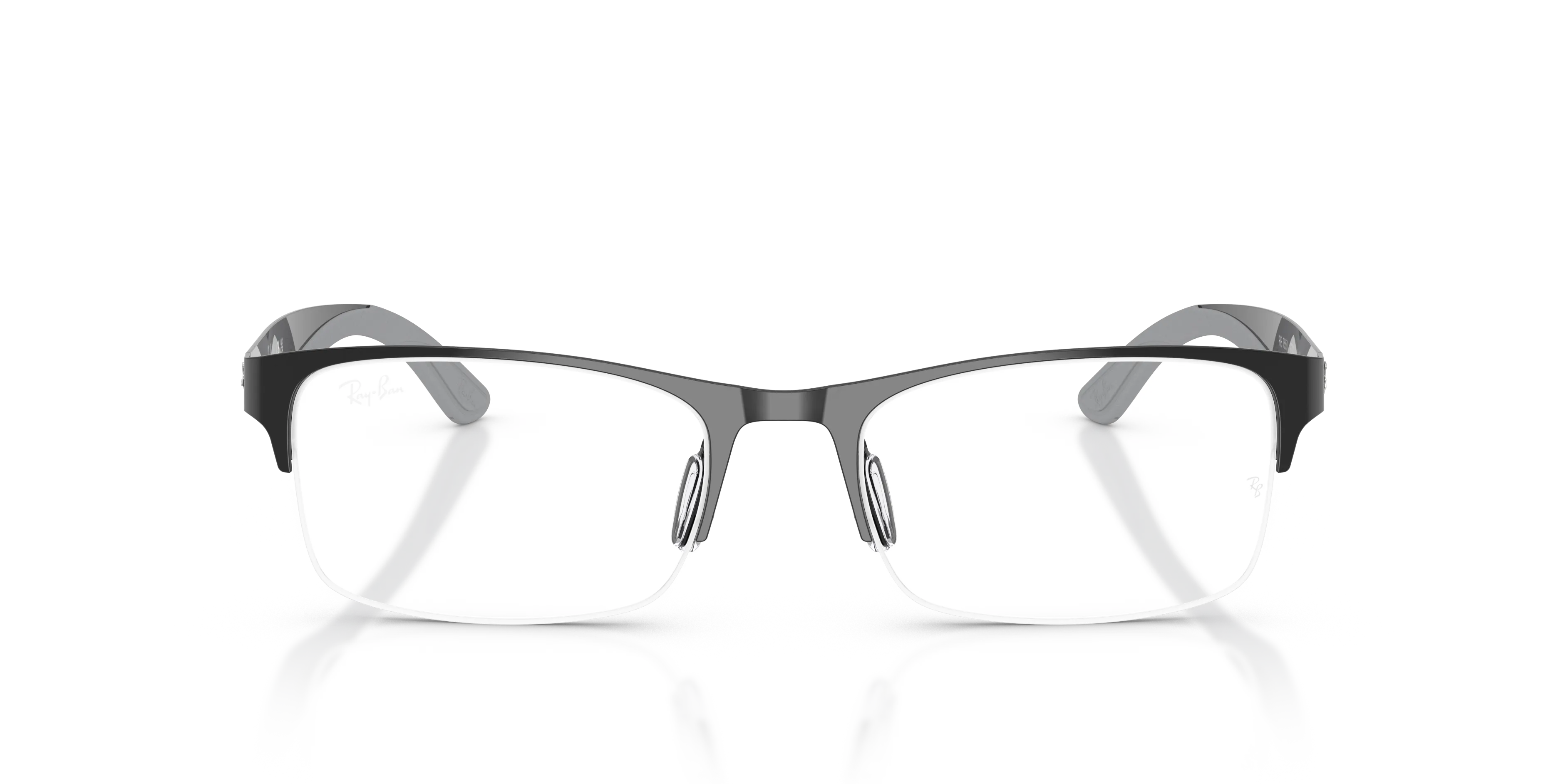 Ray - Ban RX7551 3222 Montature da vista Metallo Nero Trasparente Squadrata Normale - immagine 3