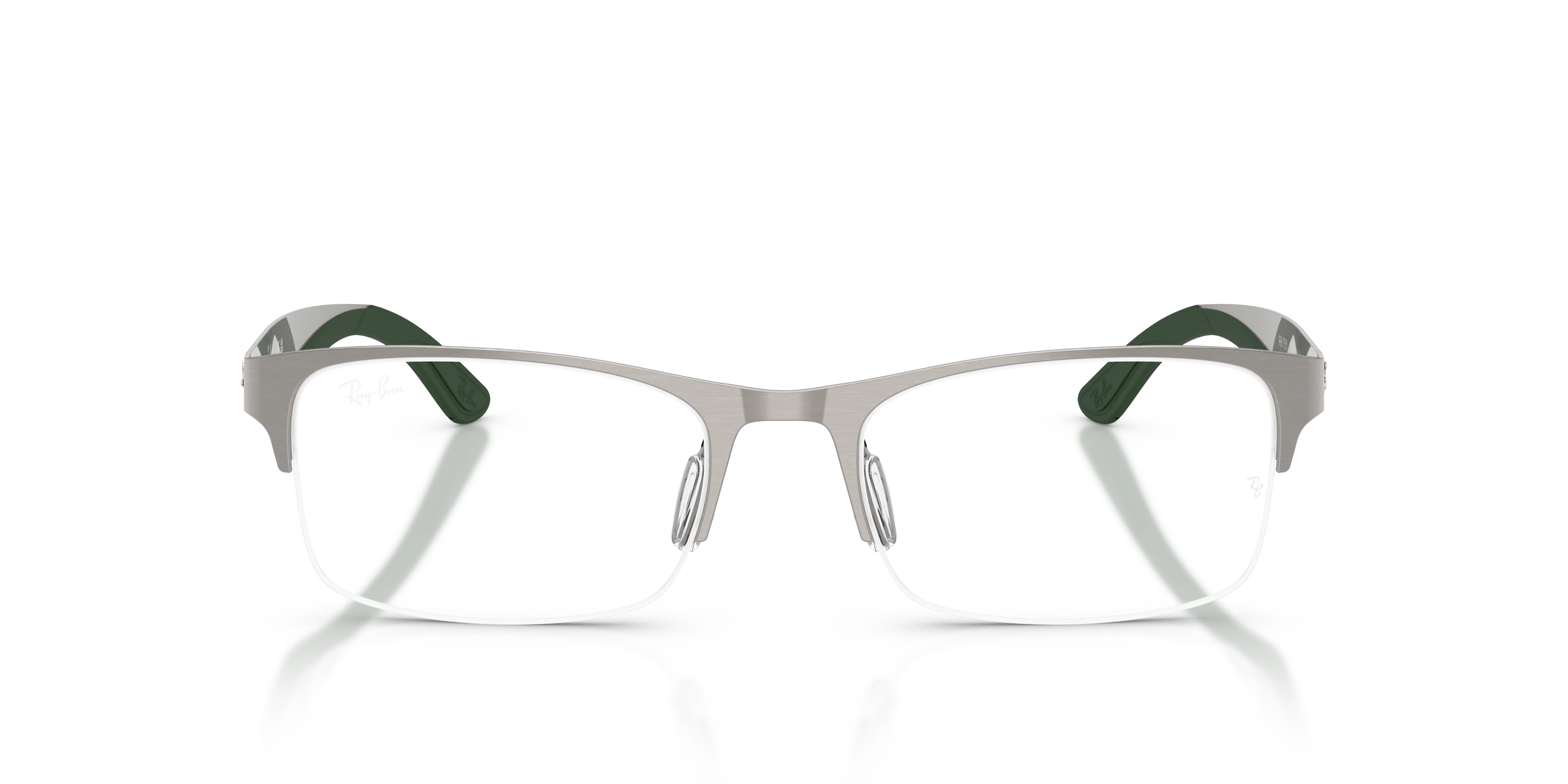 Ray - Ban RX7551 3221 Montature da vista Metallo Grigio Trasparente Squadrata Normale - immagine 3