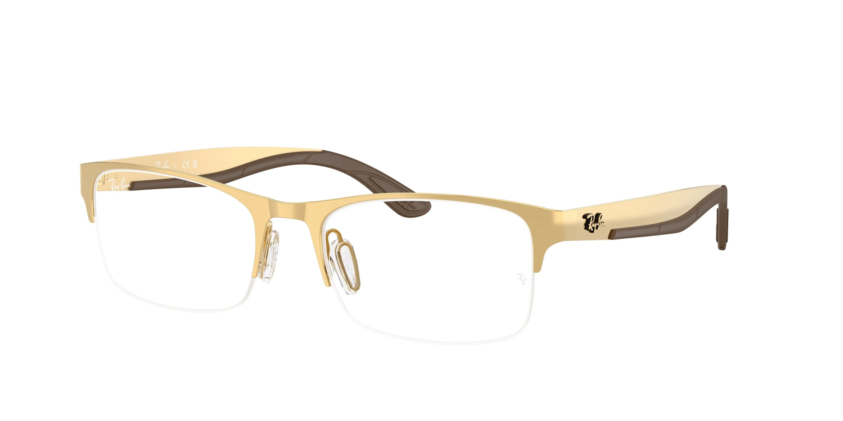 Ray - Ban RX7551 3220 Montature da vista Metallo Oro Trasparente Squadrata Normale - immagine 1