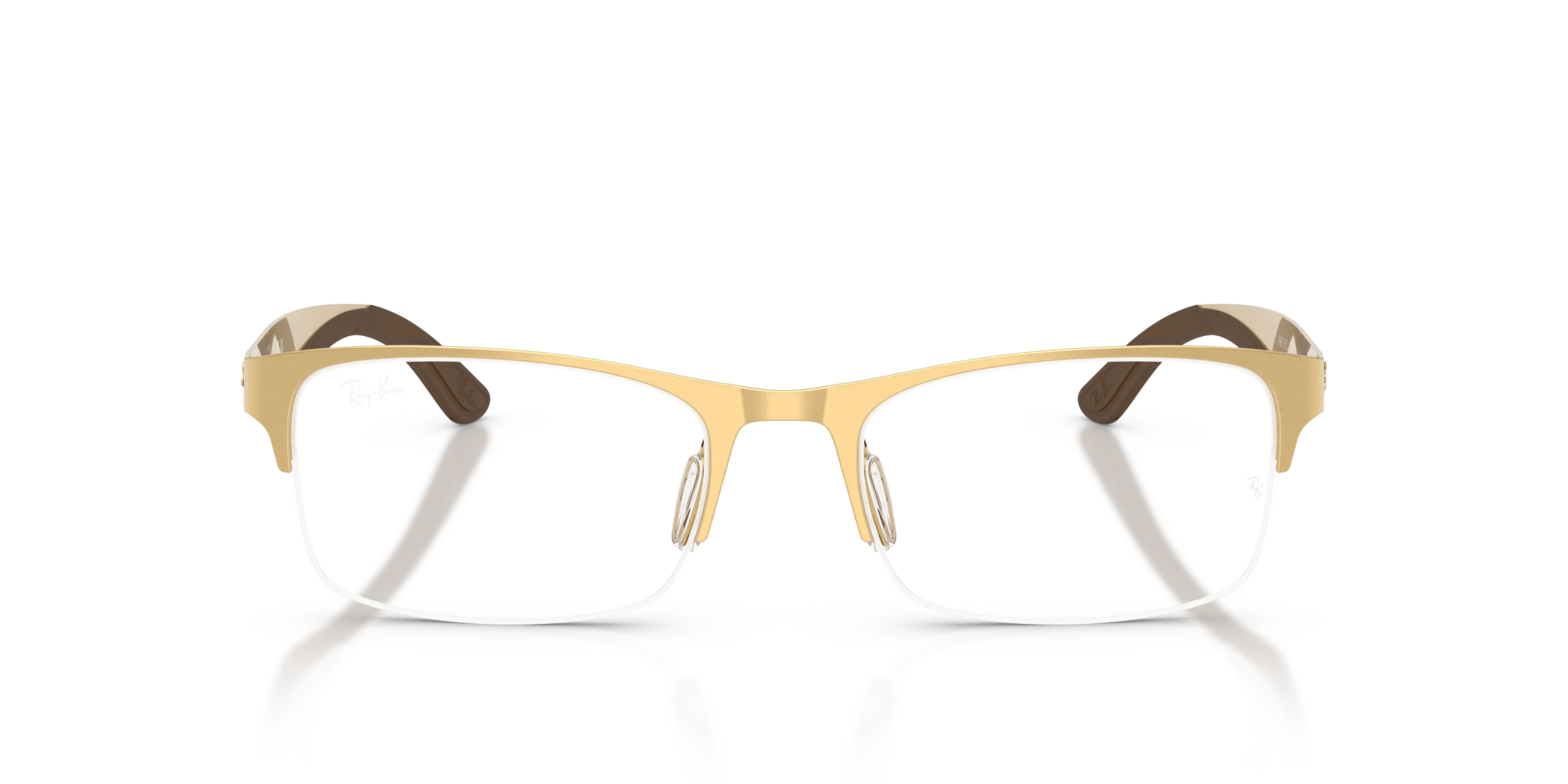 Ray - Ban RX7551 3220 Montature da vista Metallo Oro Trasparente Squadrata Normale - immagine 3