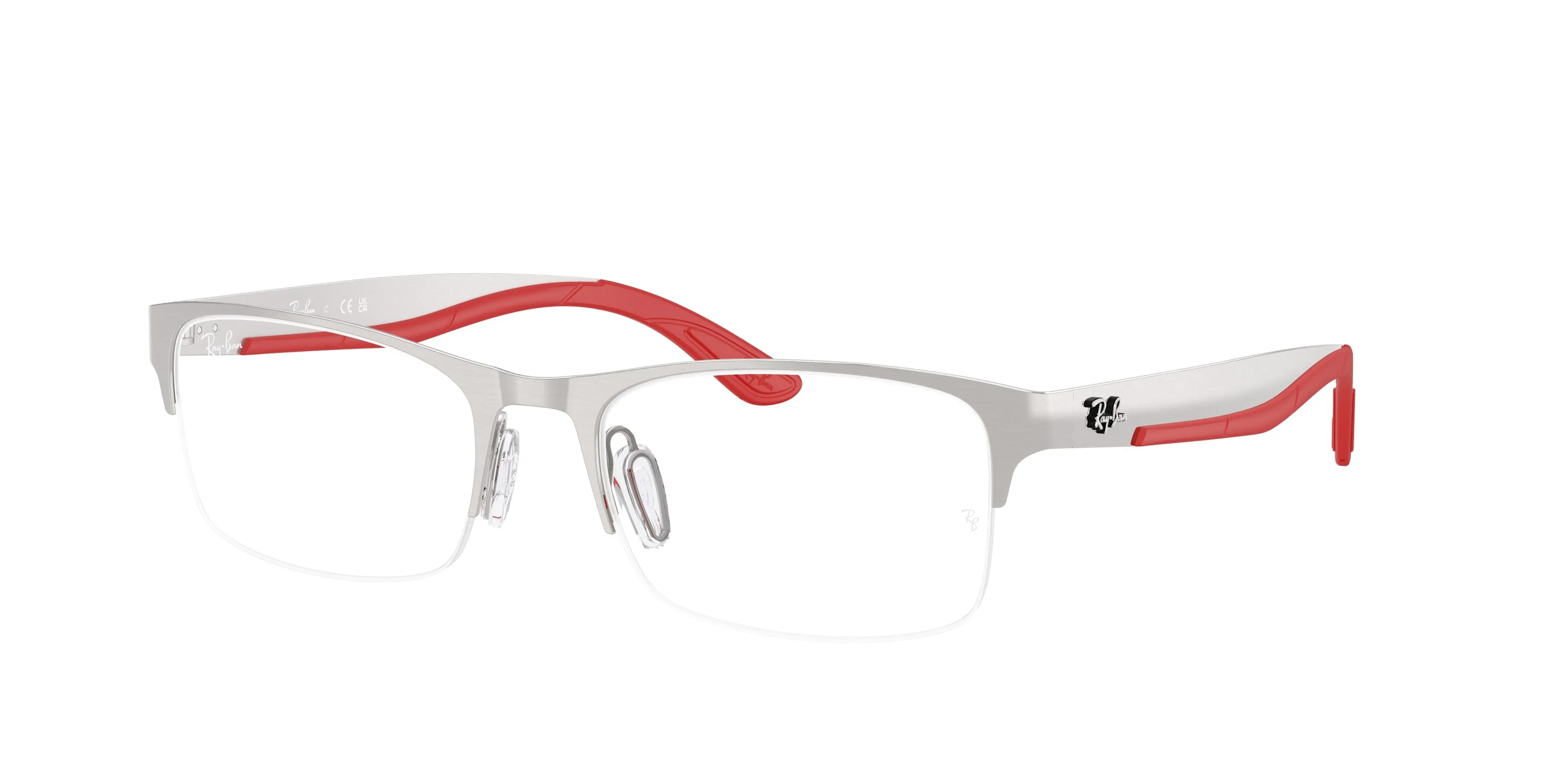 Ray - Ban RX7551 3219 Montature da vista Metallo Argento Trasparente Squadrata Normale - immagine 1