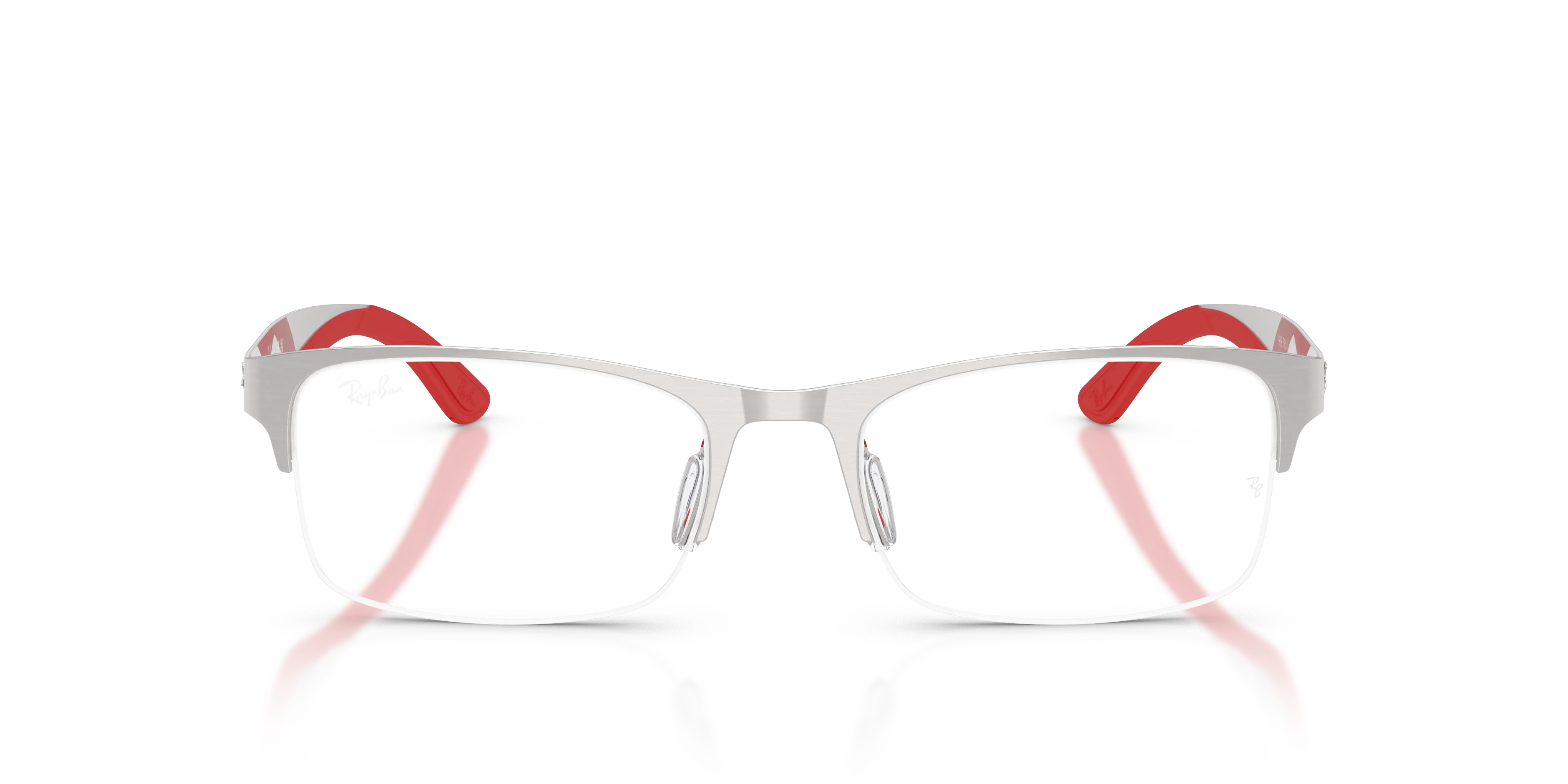 Ray - Ban RX7551 3219 Montature da vista Metallo Argento Trasparente Squadrata Normale - immagine 3
