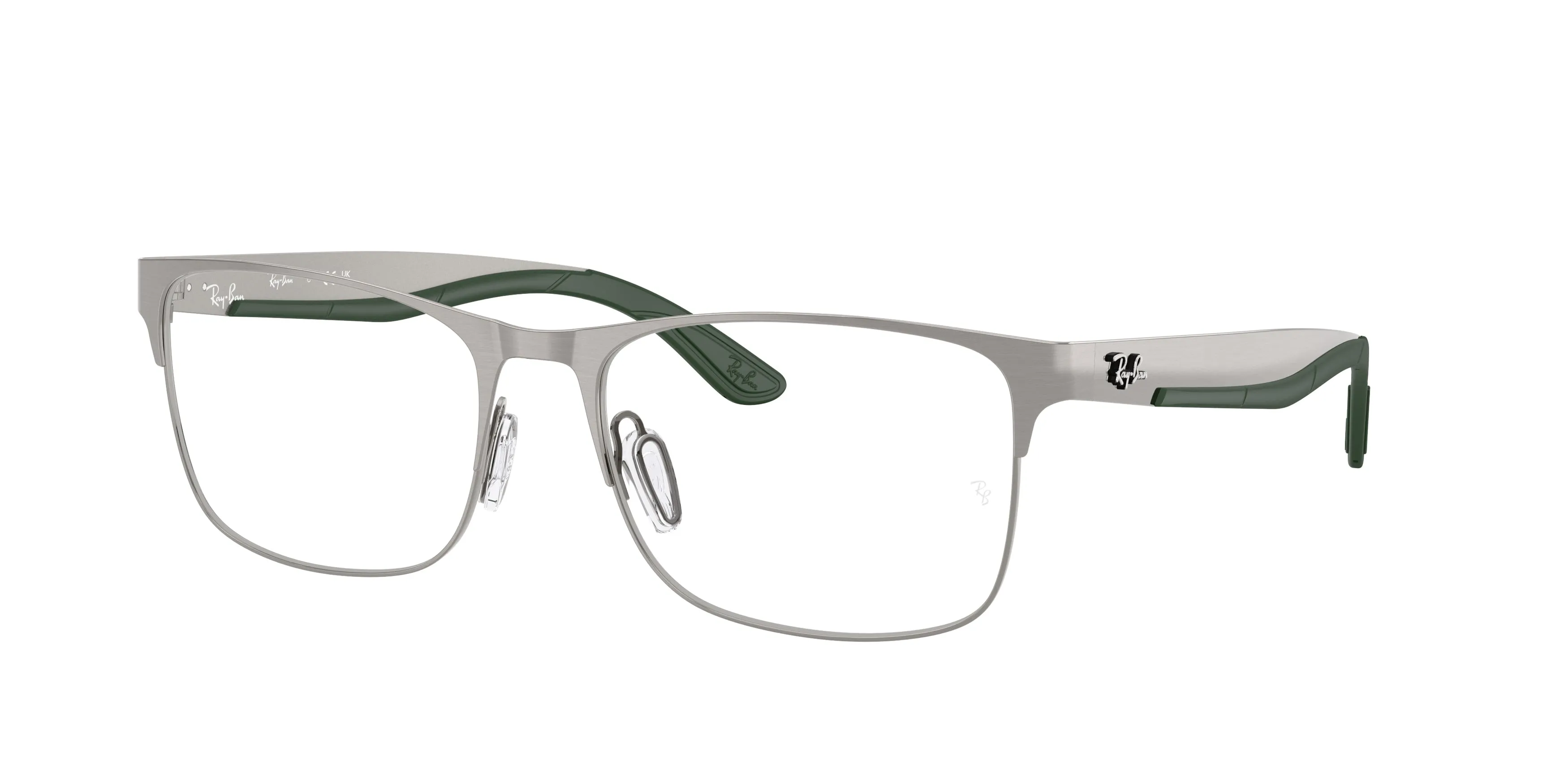 Ray - Ban RX7550 3221 Montature da vista Metallo Grigio Trasparente Squadrata Normale - immagine 1
