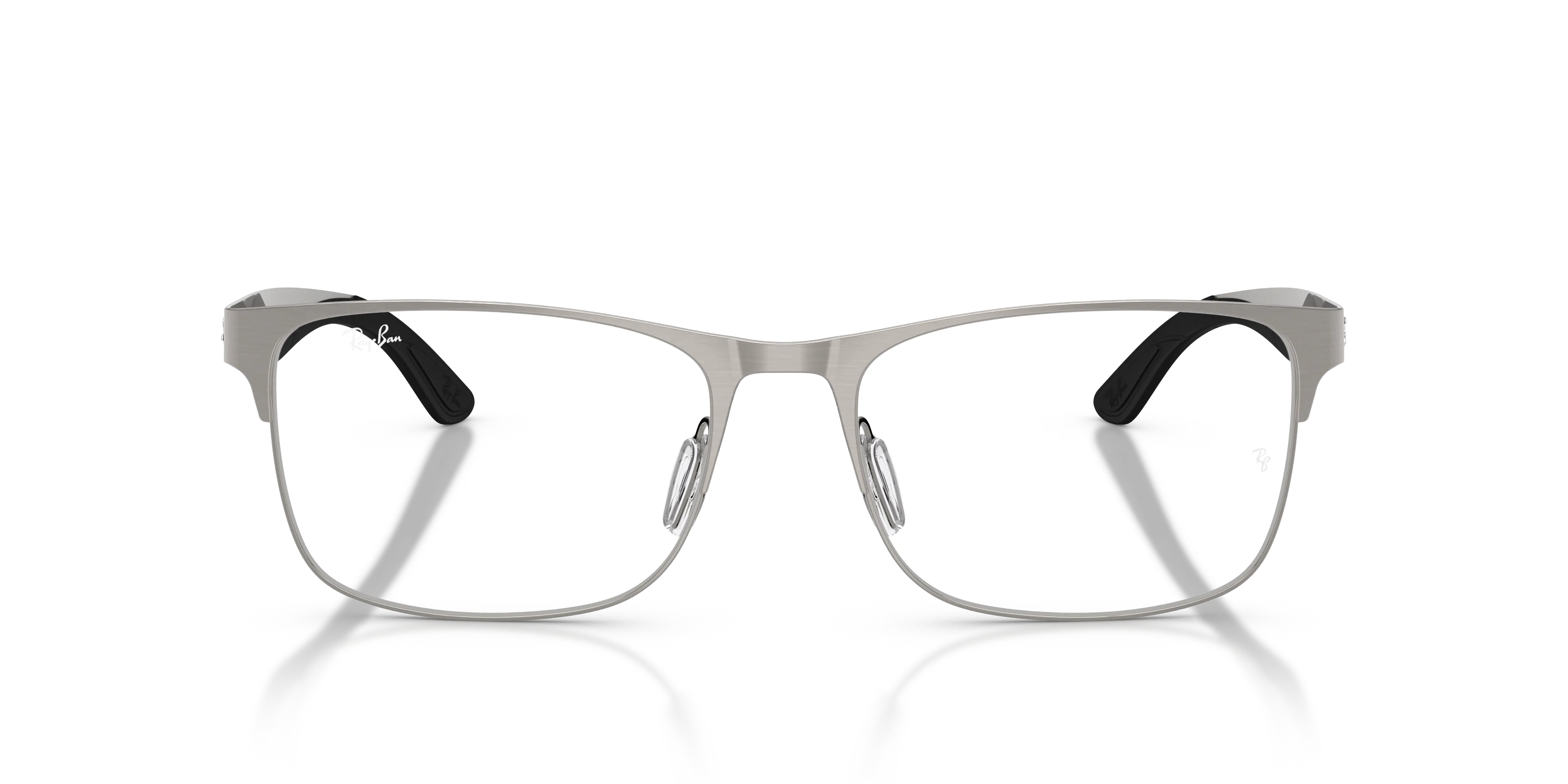 Ray - Ban RX7550 3214 Montature da vista Metallo Grigio Trasparente Squadrata Normale - immagine 3
