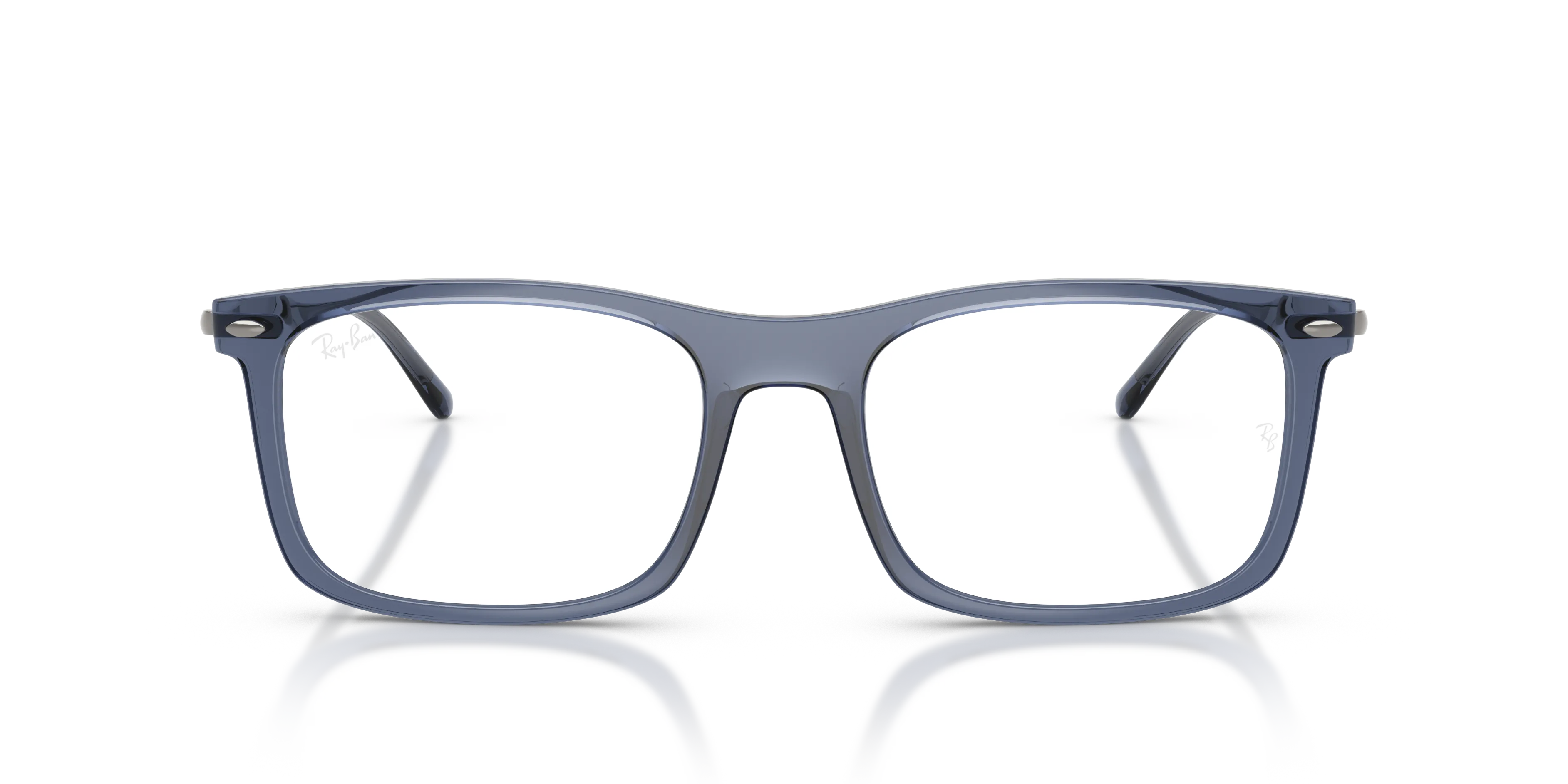 Ray - Ban RX7260 8462 Montature da vista Nylon Blu Trasparente Squadrata Normale - immagine 3