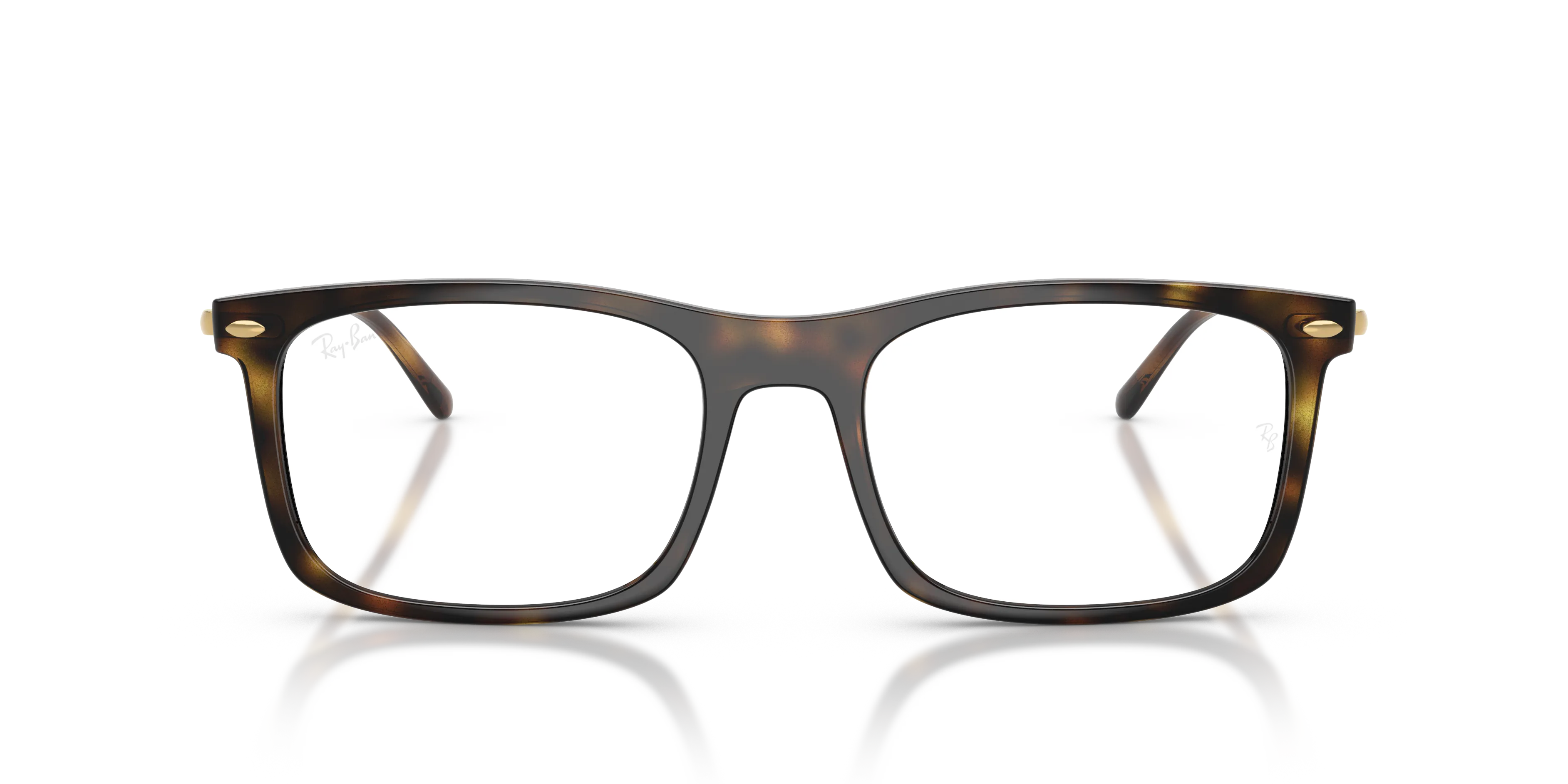 Ray - Ban RX7260 2012 Montature da vista Nylon Tartaruga Trasparente Squadrata Normale - immagine 3