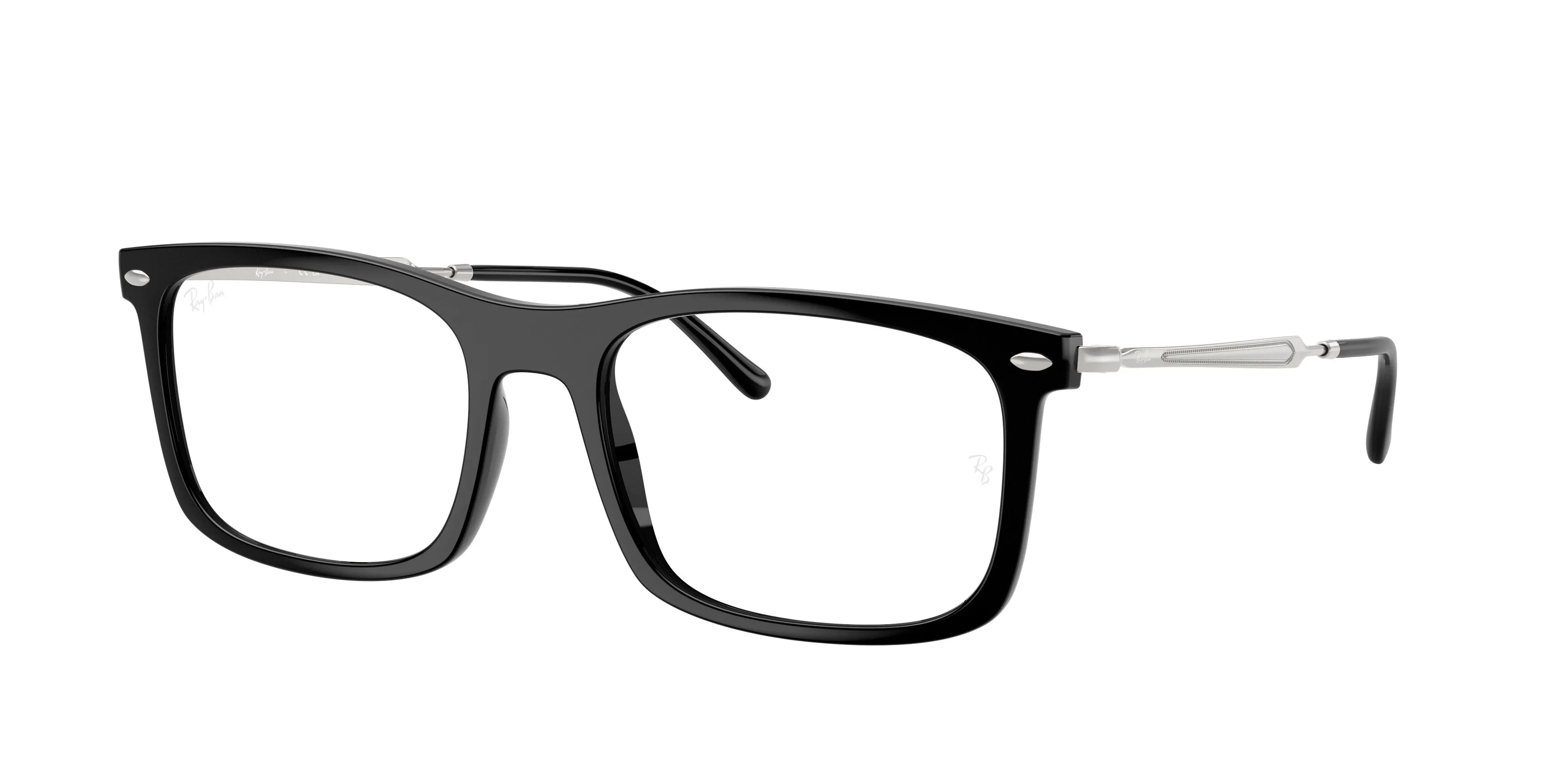 Ray - Ban RX7260 2000 Montature da vista Nylon Nero Trasparente Squadrata Normale - immagine 1