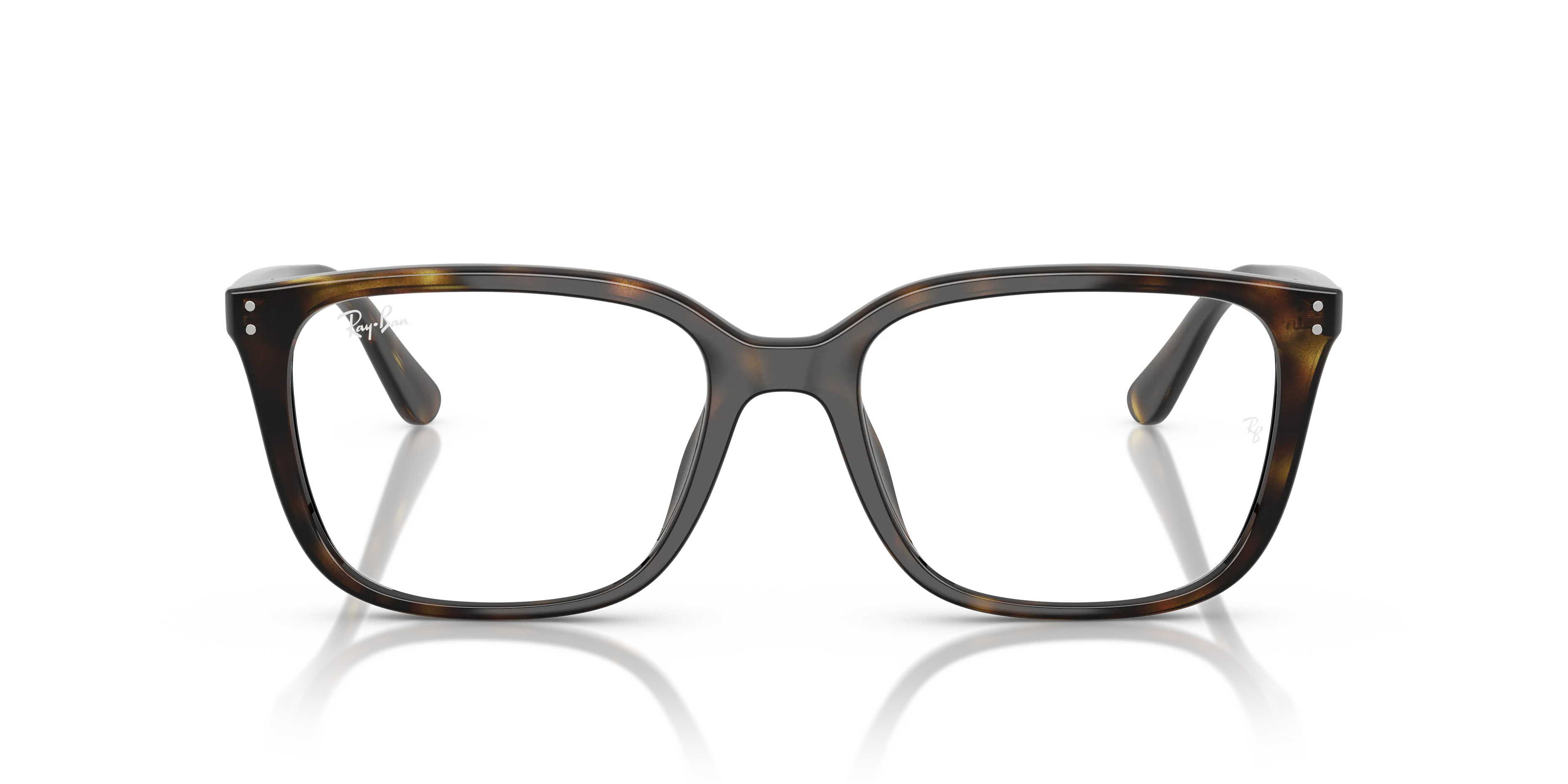 Ray - Ban RX7248D 2012 Montature da vista Acetato Tartaruga Trasparente Squadrata Normale - immagine 3