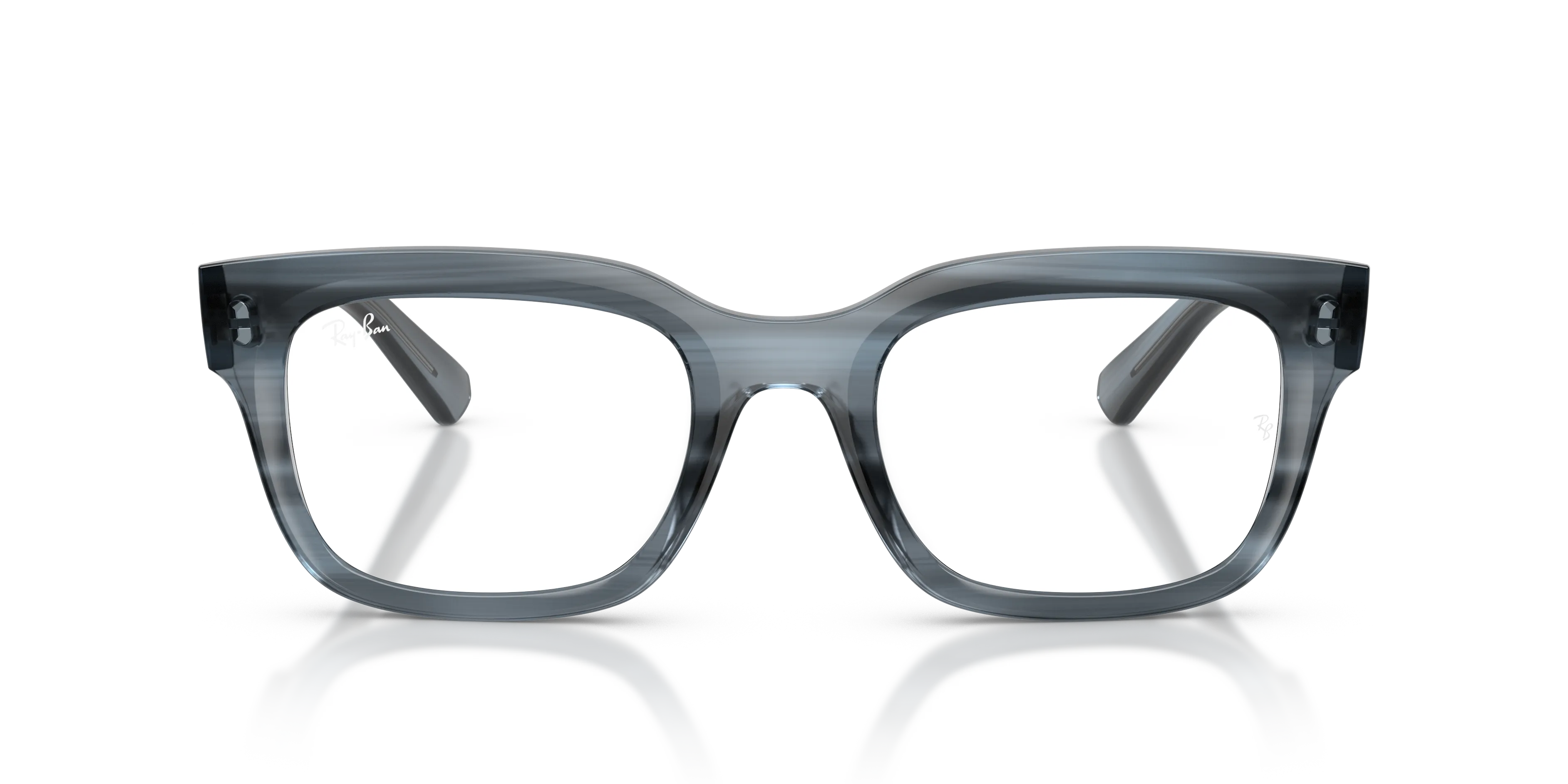 Ray - Ban RX7217 CHAD 8469 Montature da vista Iniettato Blu Trasparente Squadrata Normale - immagine 3