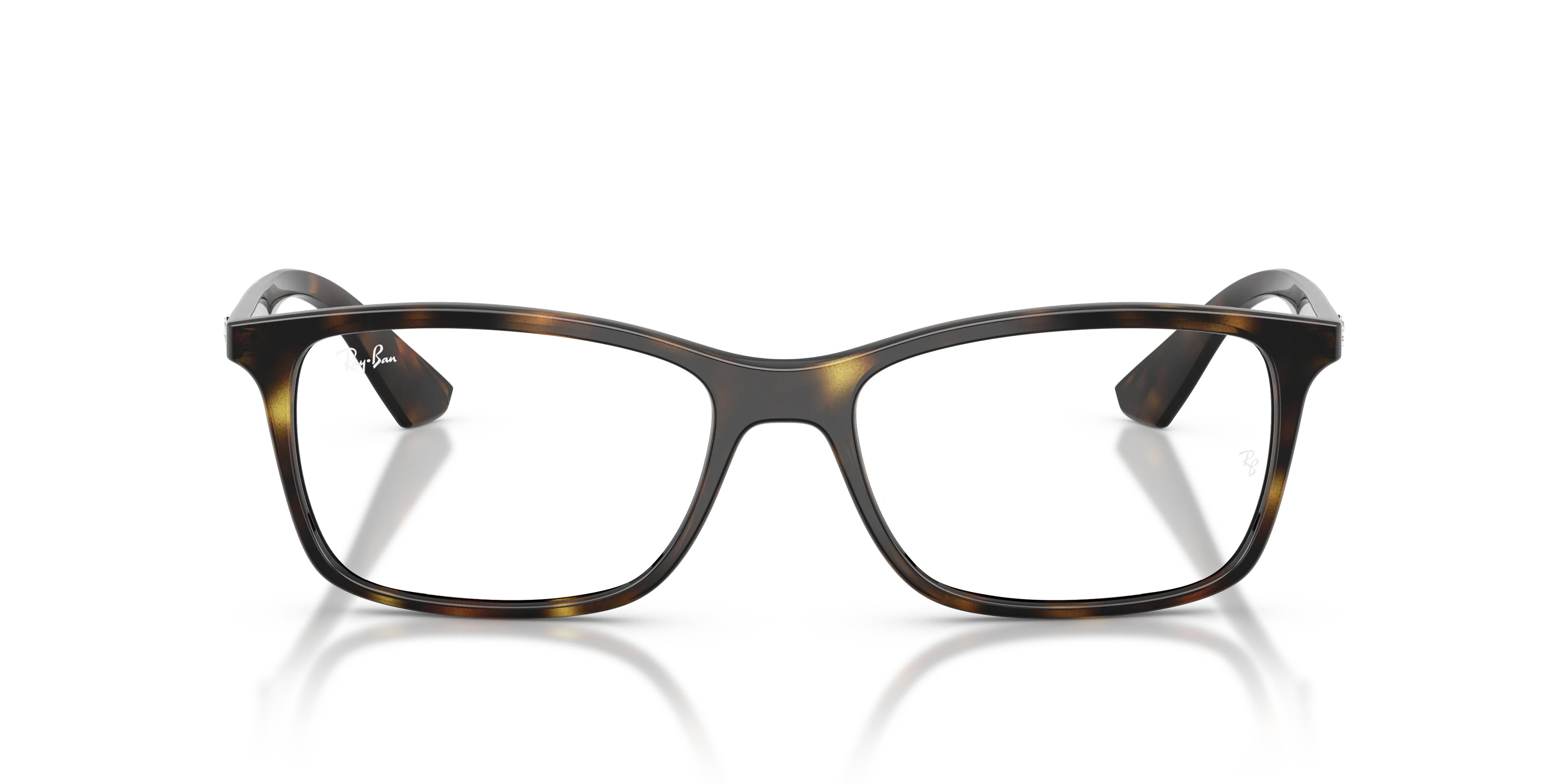 Ray - Ban RX7047 2012 Montature da vista Iniettato Tartaruga Trasparente Squadrata Normale - immagine 3