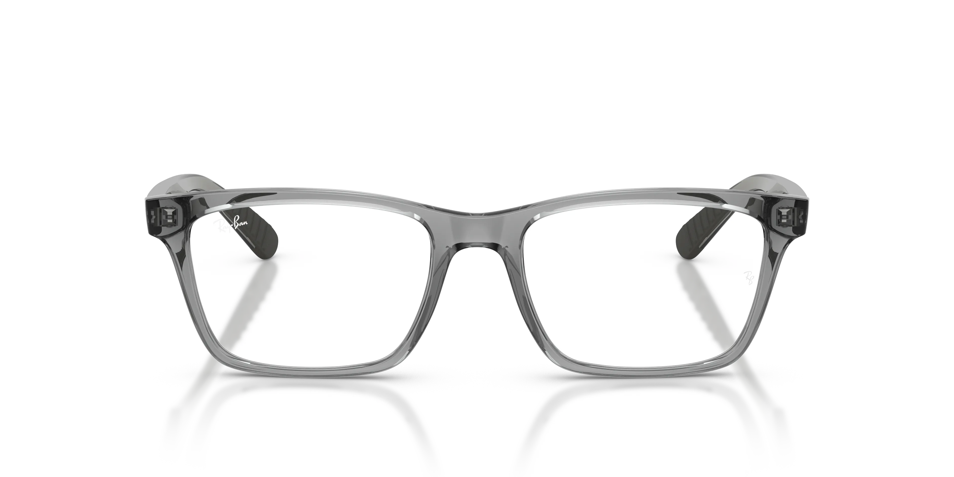 Ray - Ban RX7025 8475 Montature da vista Iniettato Grigio Trasparente Squadrata Normale - immagine 3