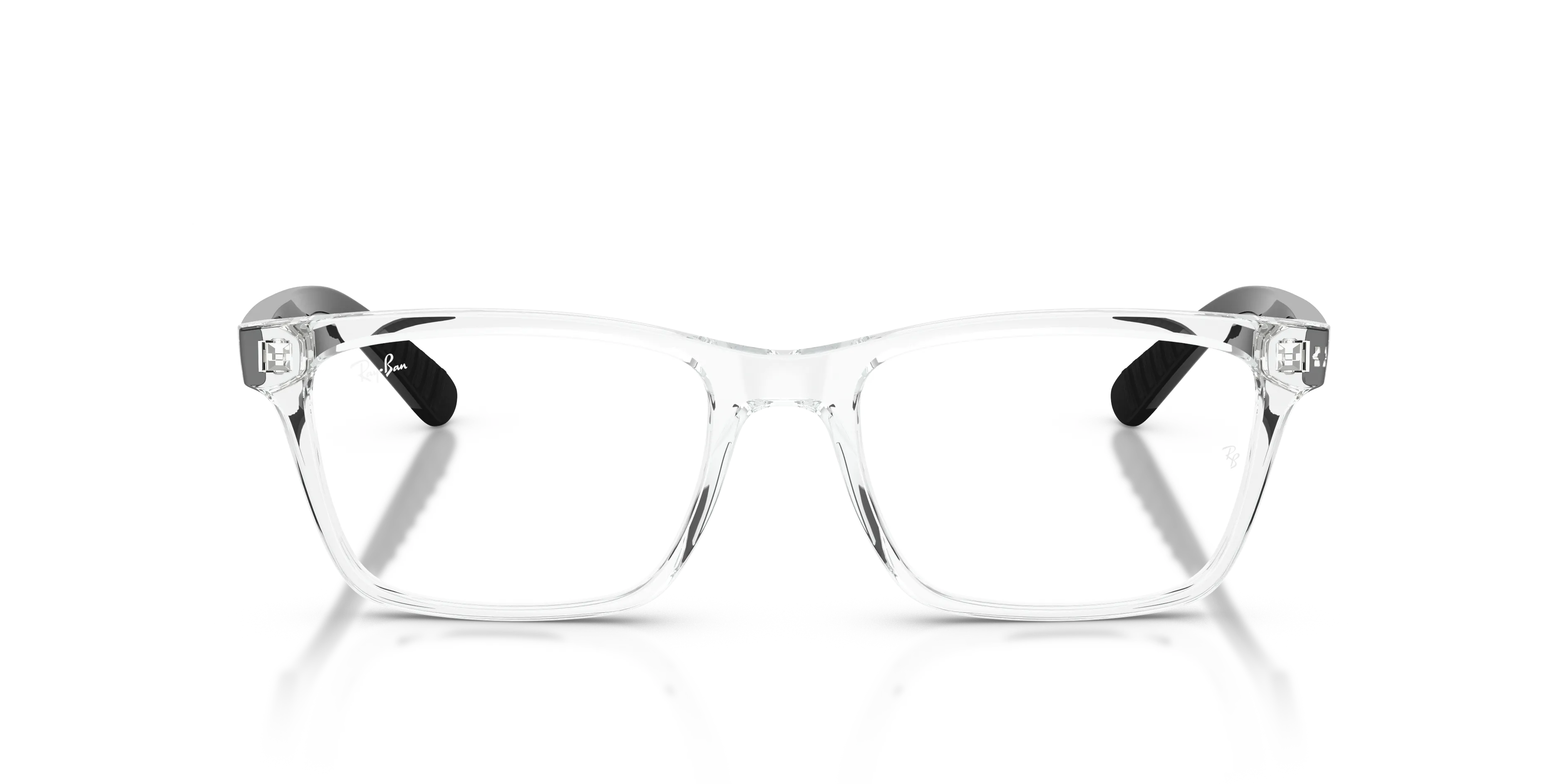 Ray - Ban RX7025 5943 Montature da vista Iniettato Trasparente Trasparente Squadrata Normale - immagine 3
