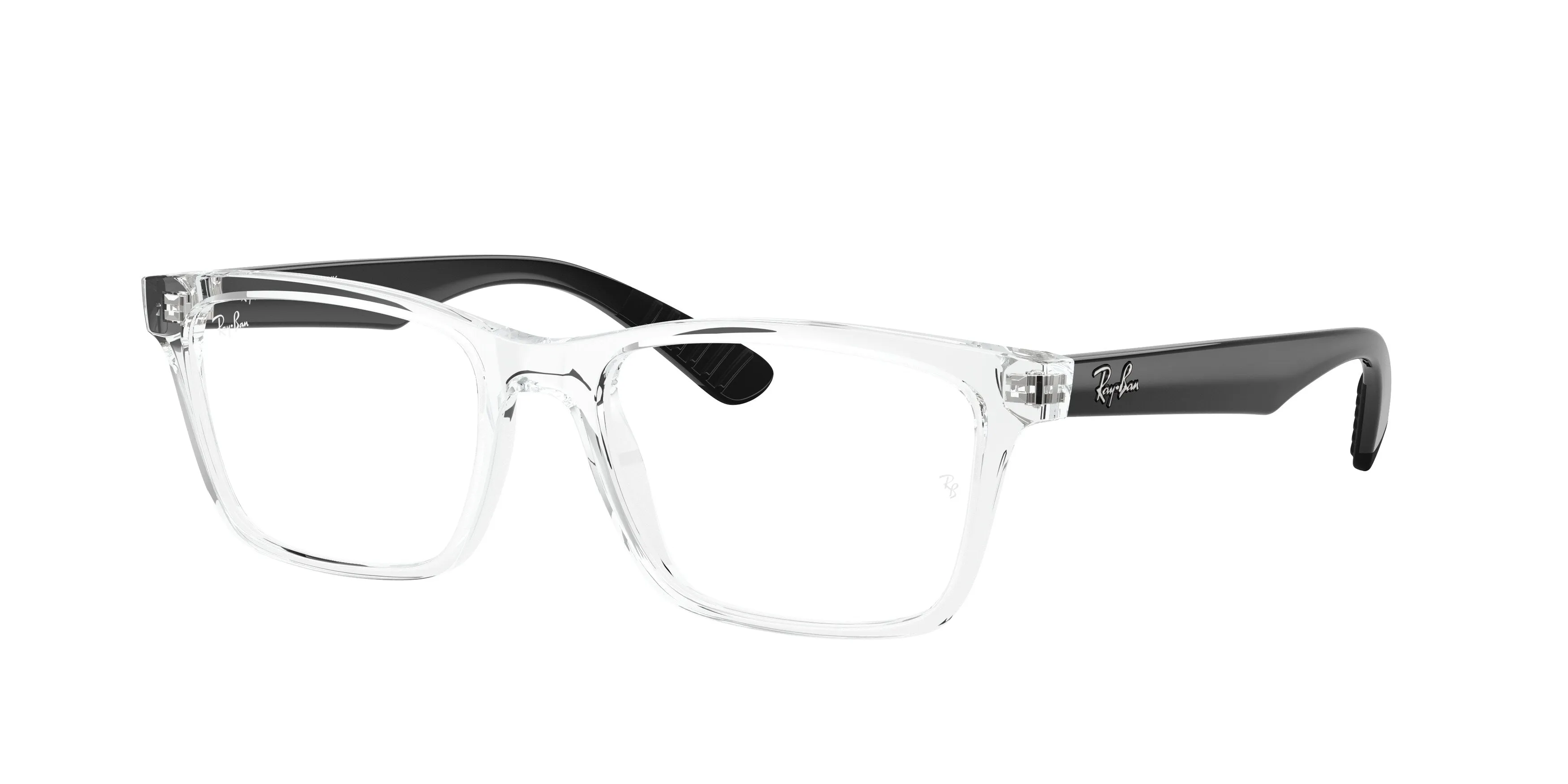 Ray - Ban RX7025 5943 Montature da vista Iniettato Trasparente Trasparente Squadrata Normale - immagine 1