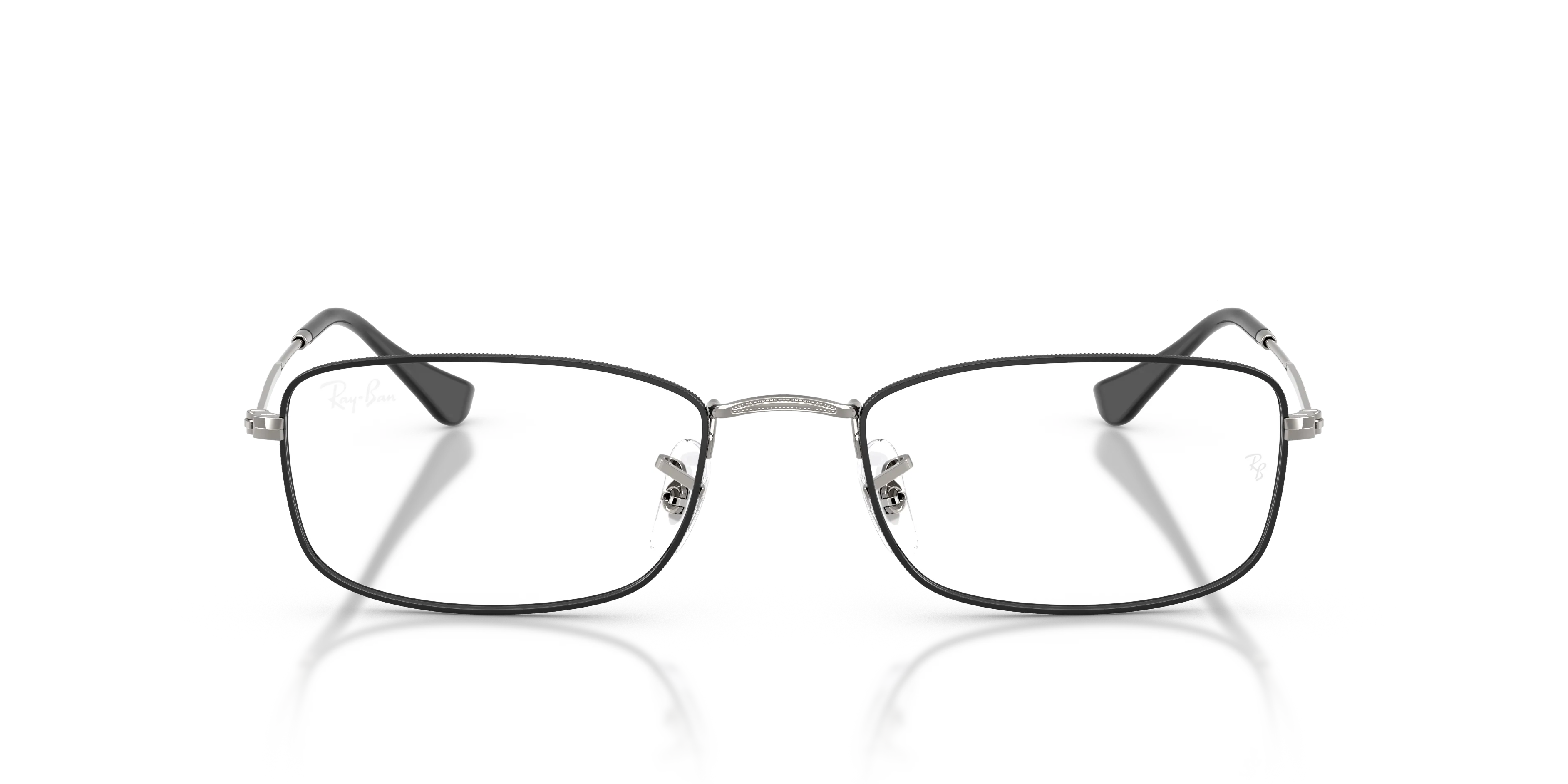 Ray - Ban RX6647 3179 Montature da vista Metallo Nero Trasparente Geometrica Normale - immagine 3