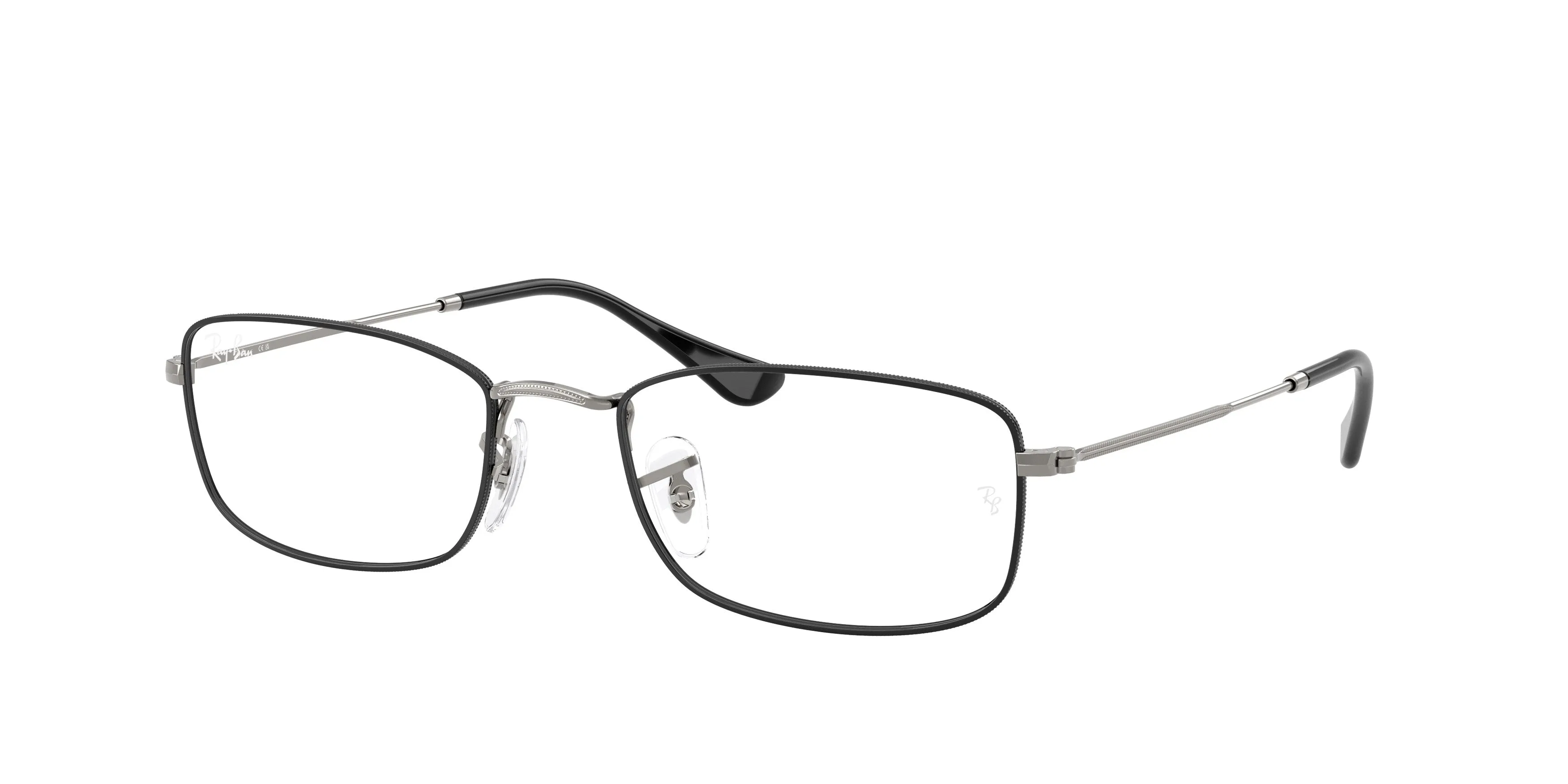 Ray - Ban RX6647 3179 Montature da vista Metallo Nero Trasparente Geometrica Normale - immagine 1