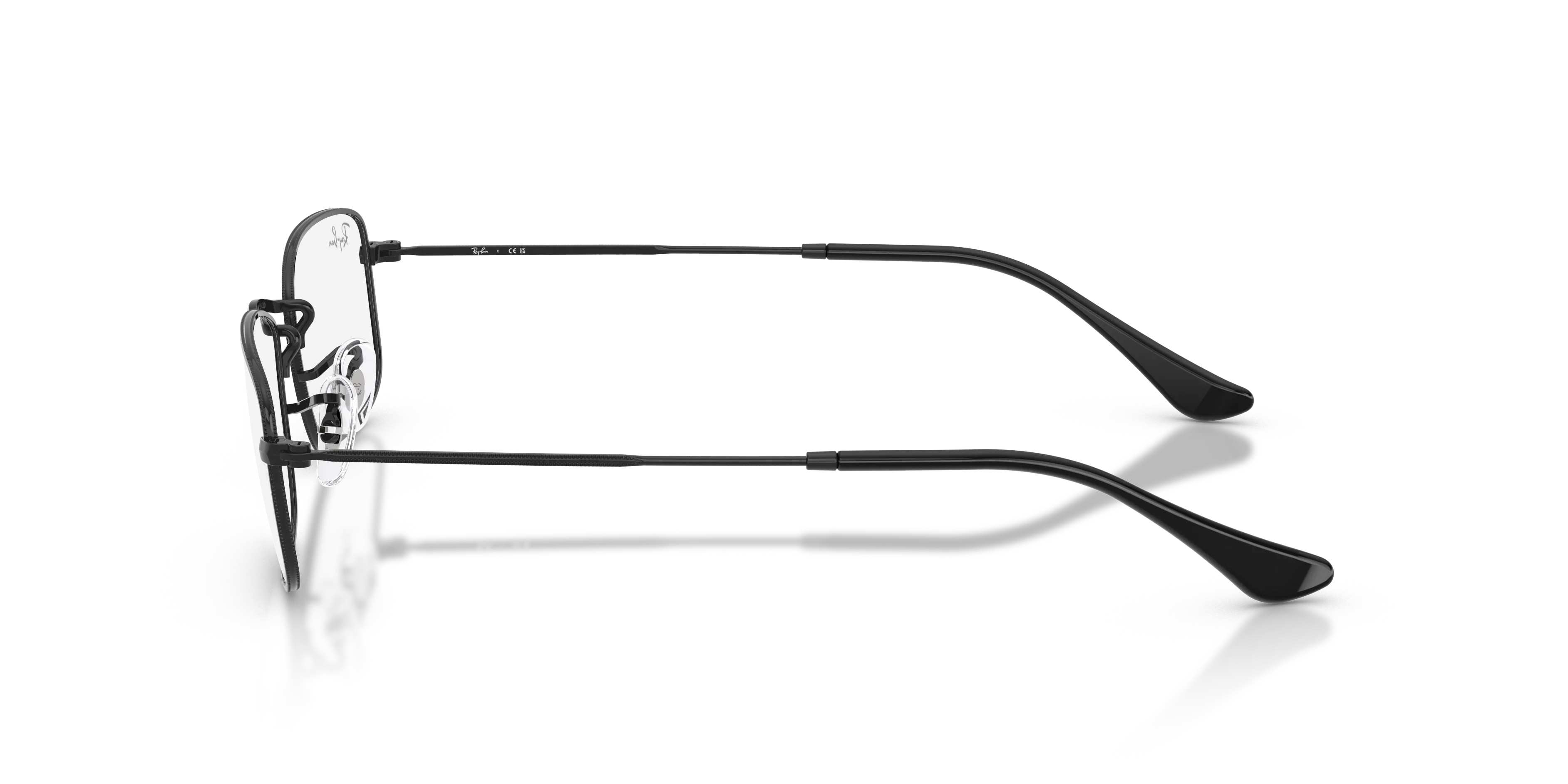 Ray - Ban RX6647 2509 Montature da vista Metallo Nero Trasparente Geometrica Normale - immagine 4