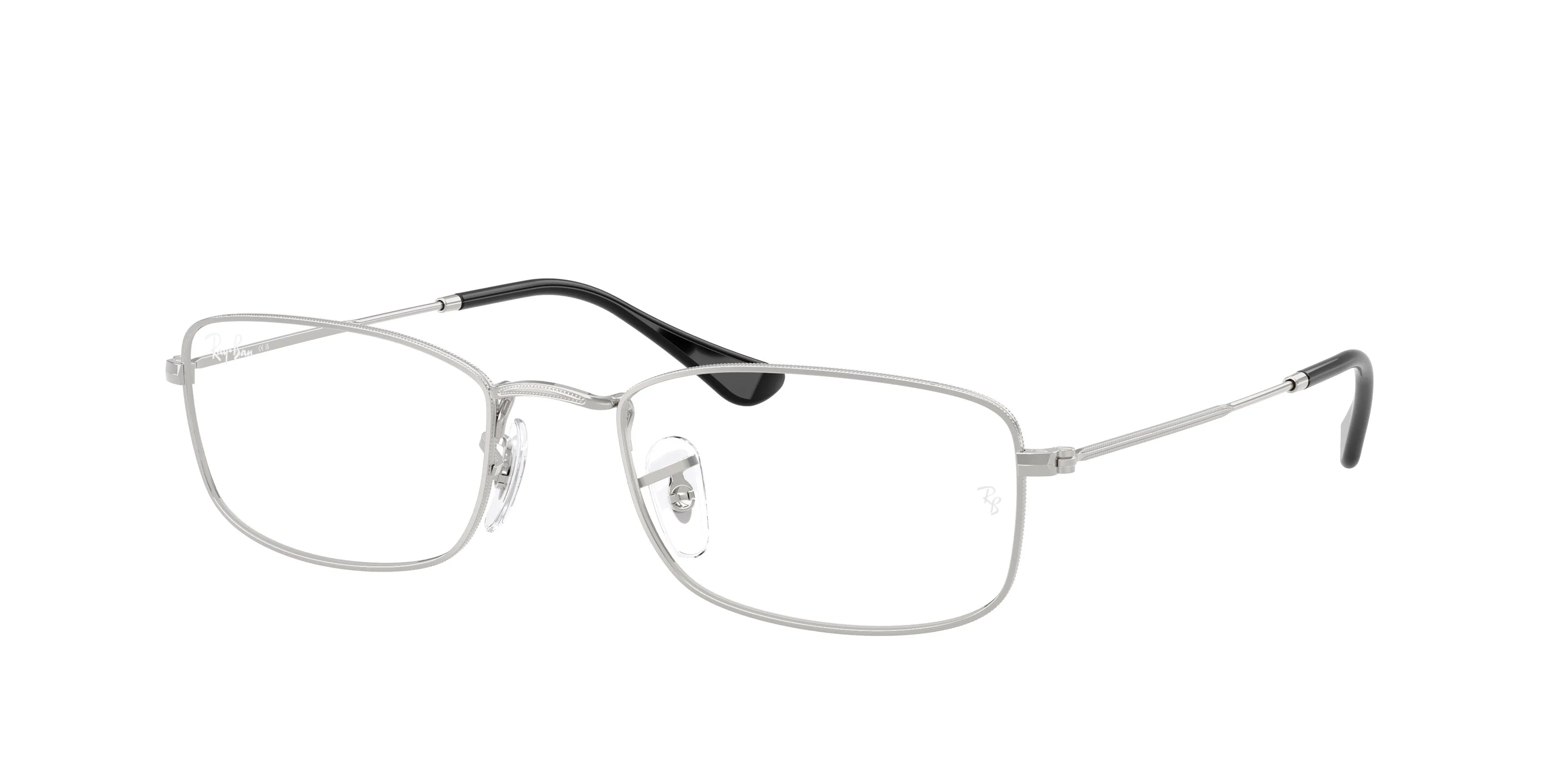 Ray - Ban RX6647 2501 Montature da vista Metallo Argento Trasparente Geometrica Normale - immagine 1