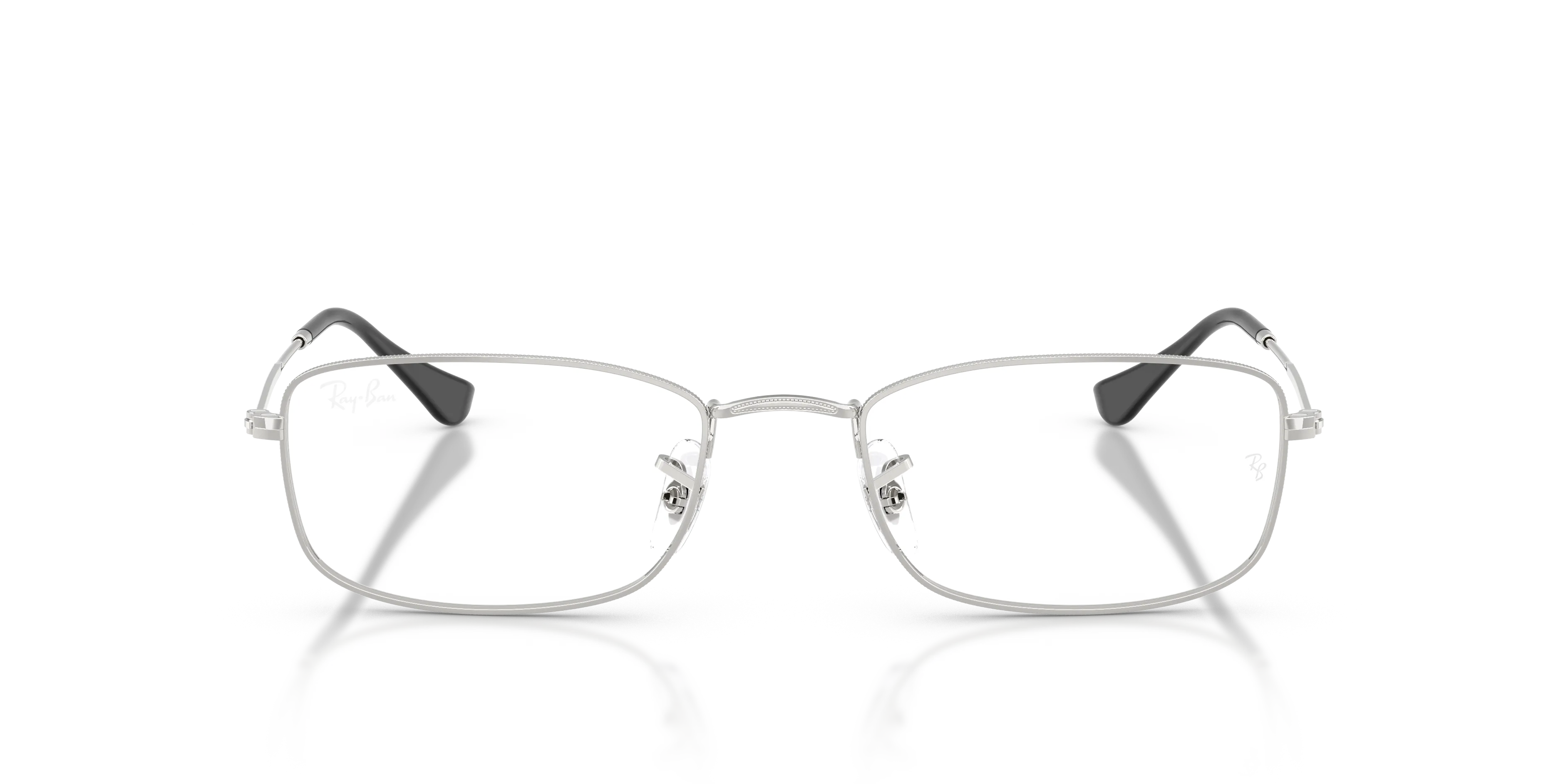 Ray - Ban RX6647 2501 Montature da vista Metallo Argento Trasparente Geometrica Normale - immagine 3