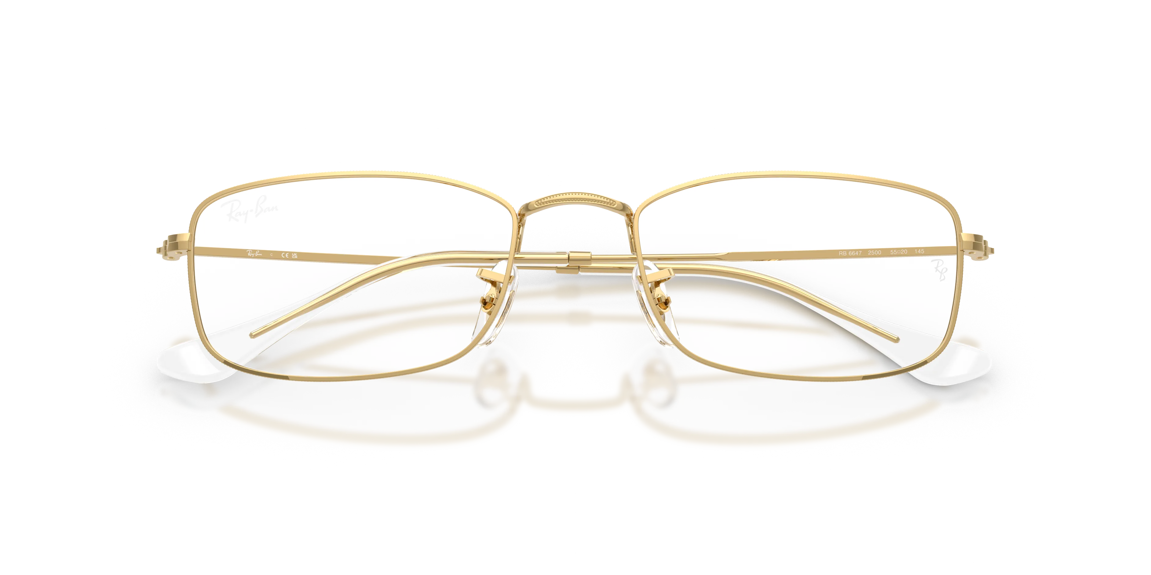 Ray - Ban RX6647 2500 Montature da vista Metallo Oro Trasparente Geometrica Normale - immagine 2