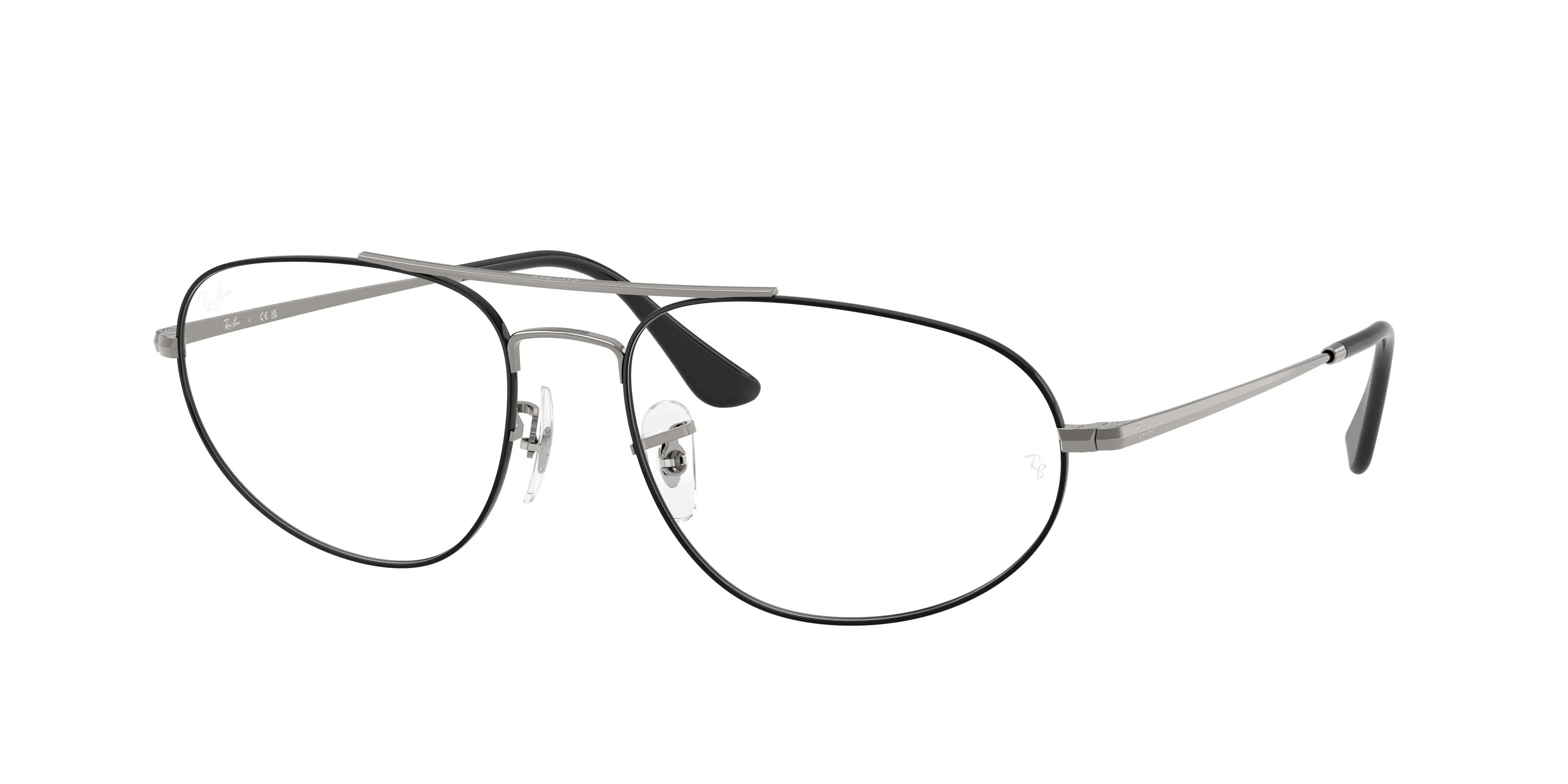 Ray - Ban RX6645 3179 Montature da vista Metallo Nero Trasparente Geometrica Normale - immagine 1