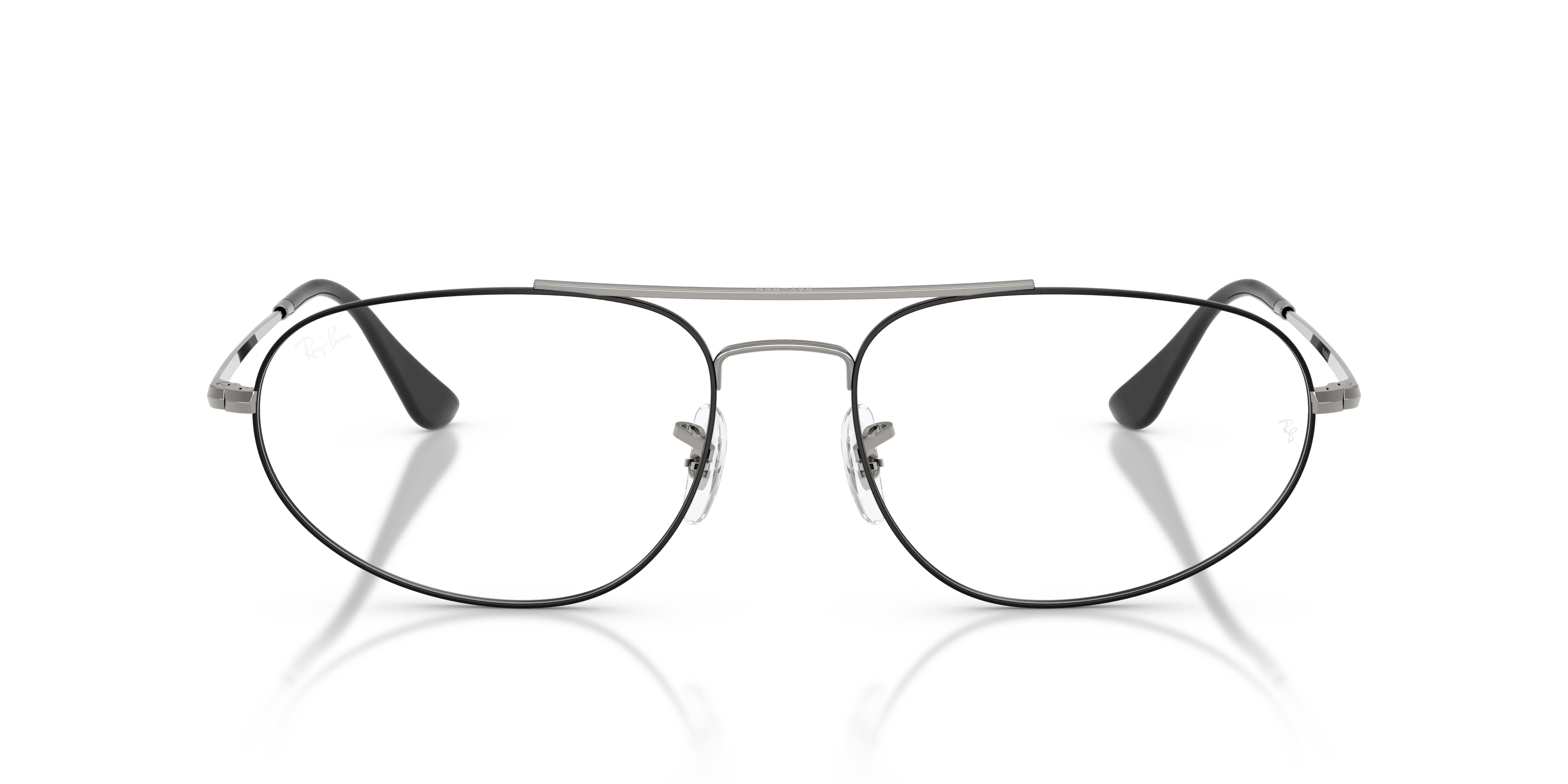 Ray - Ban RX6645 3179 Montature da vista Metallo Nero Trasparente Geometrica Normale - immagine 3