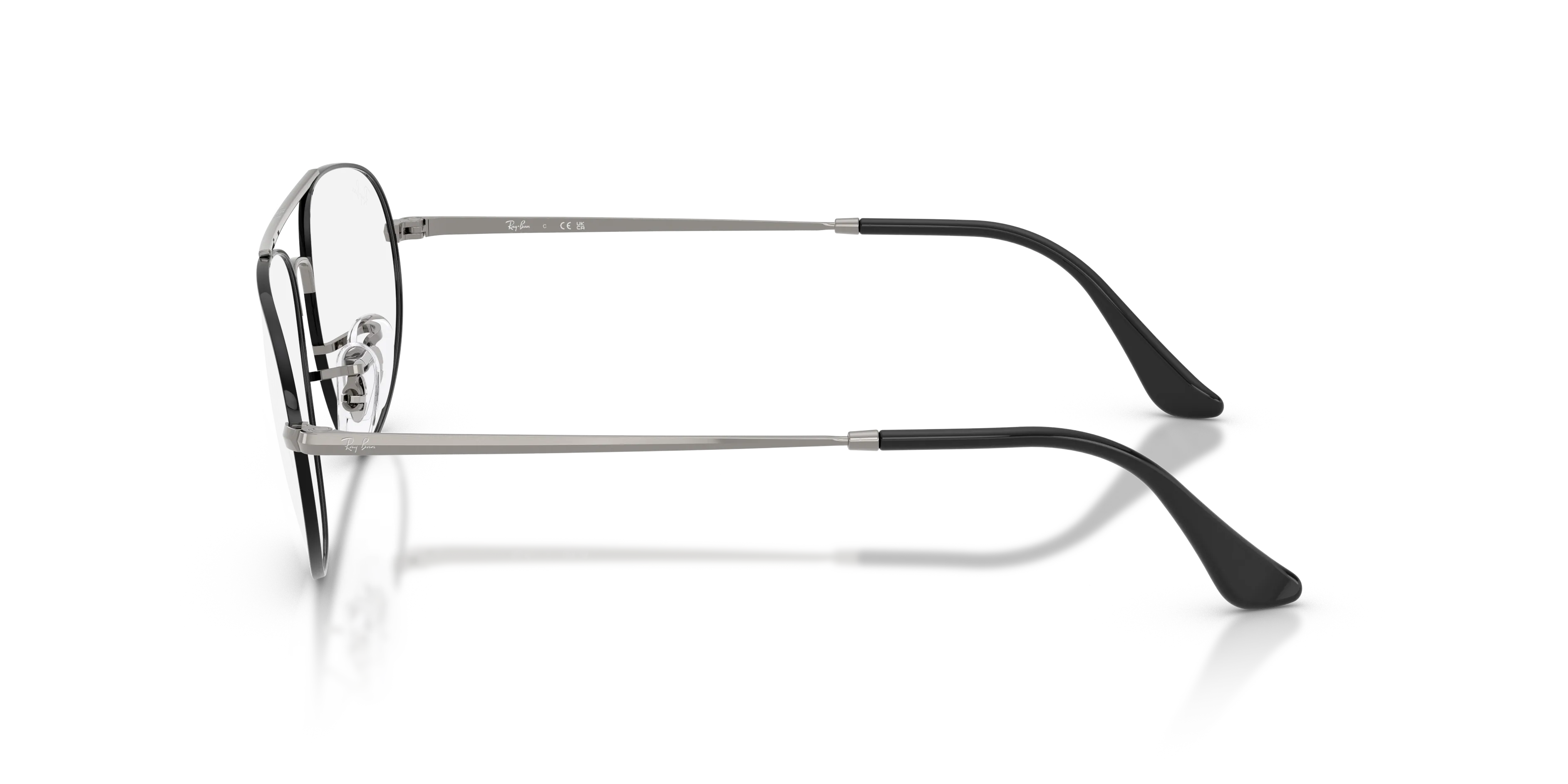 Ray - Ban RX6645 3179 Montature da vista Metallo Nero Trasparente Geometrica Normale - immagine 4