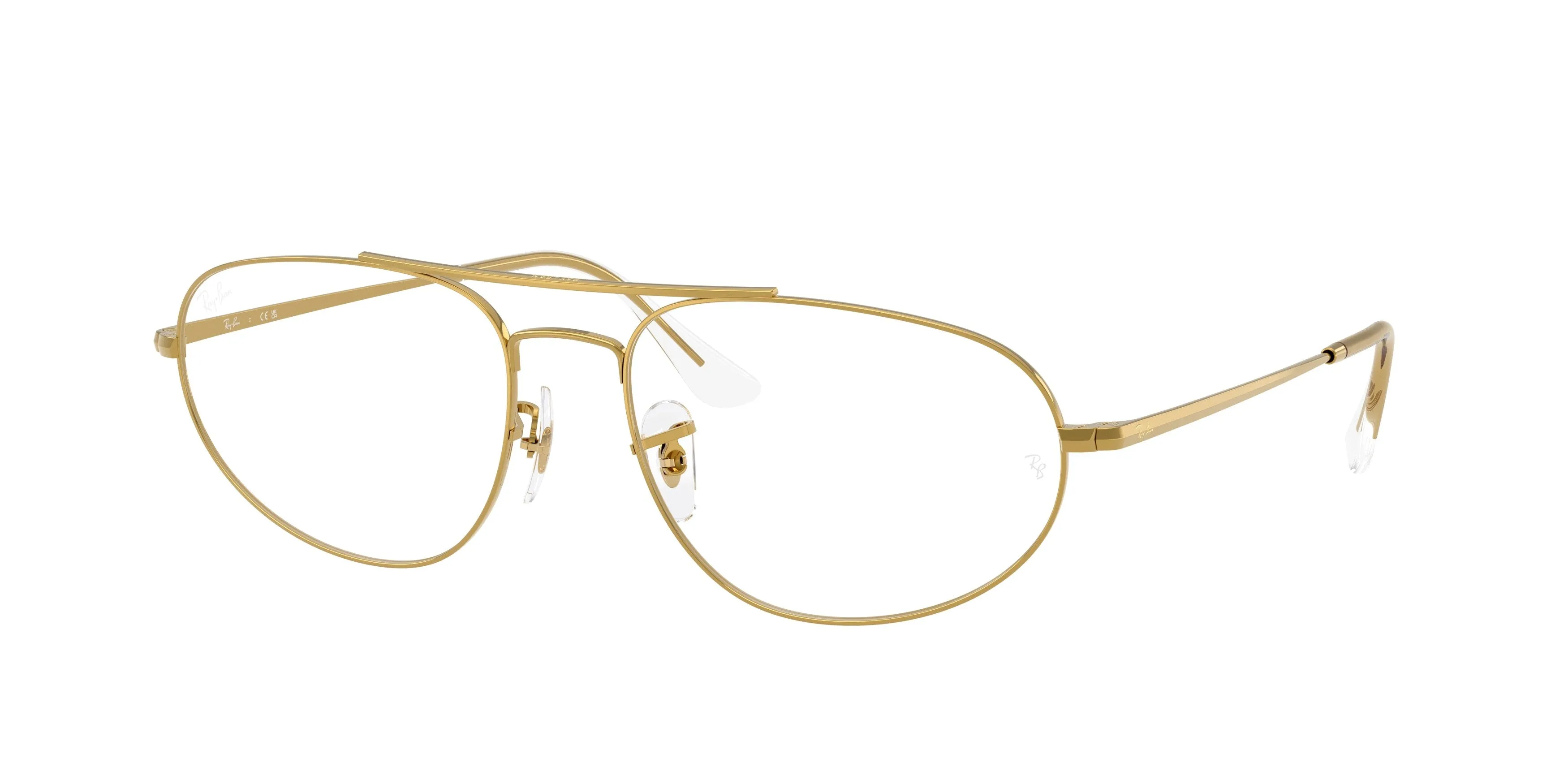 Ray - Ban RX6645 3086 Montature da vista Metallo Oro Trasparente Geometrica Normale - immagine 1
