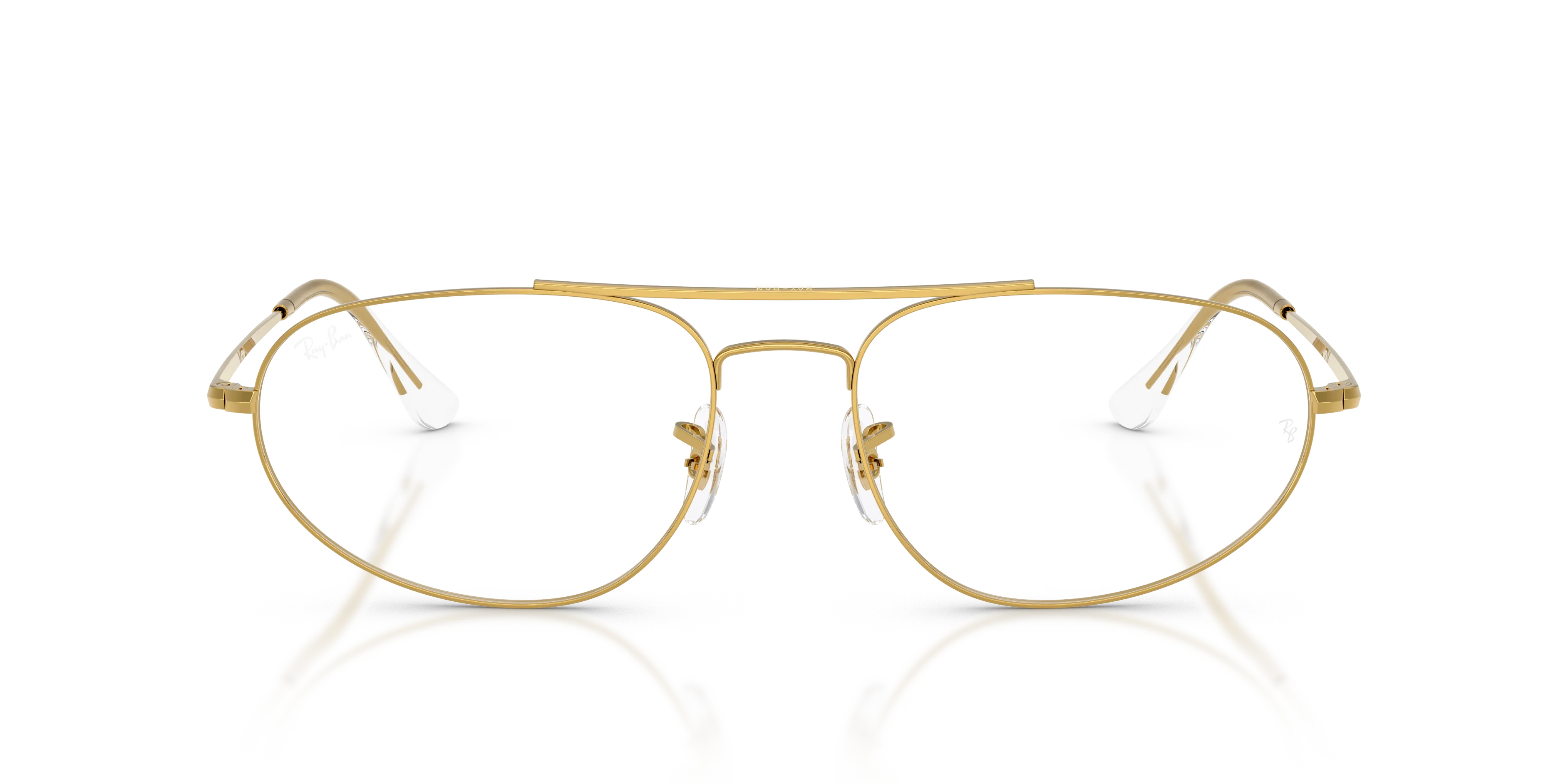 Ray - Ban RX6645 3086 Montature da vista Metallo Oro Trasparente Geometrica Normale - immagine 3