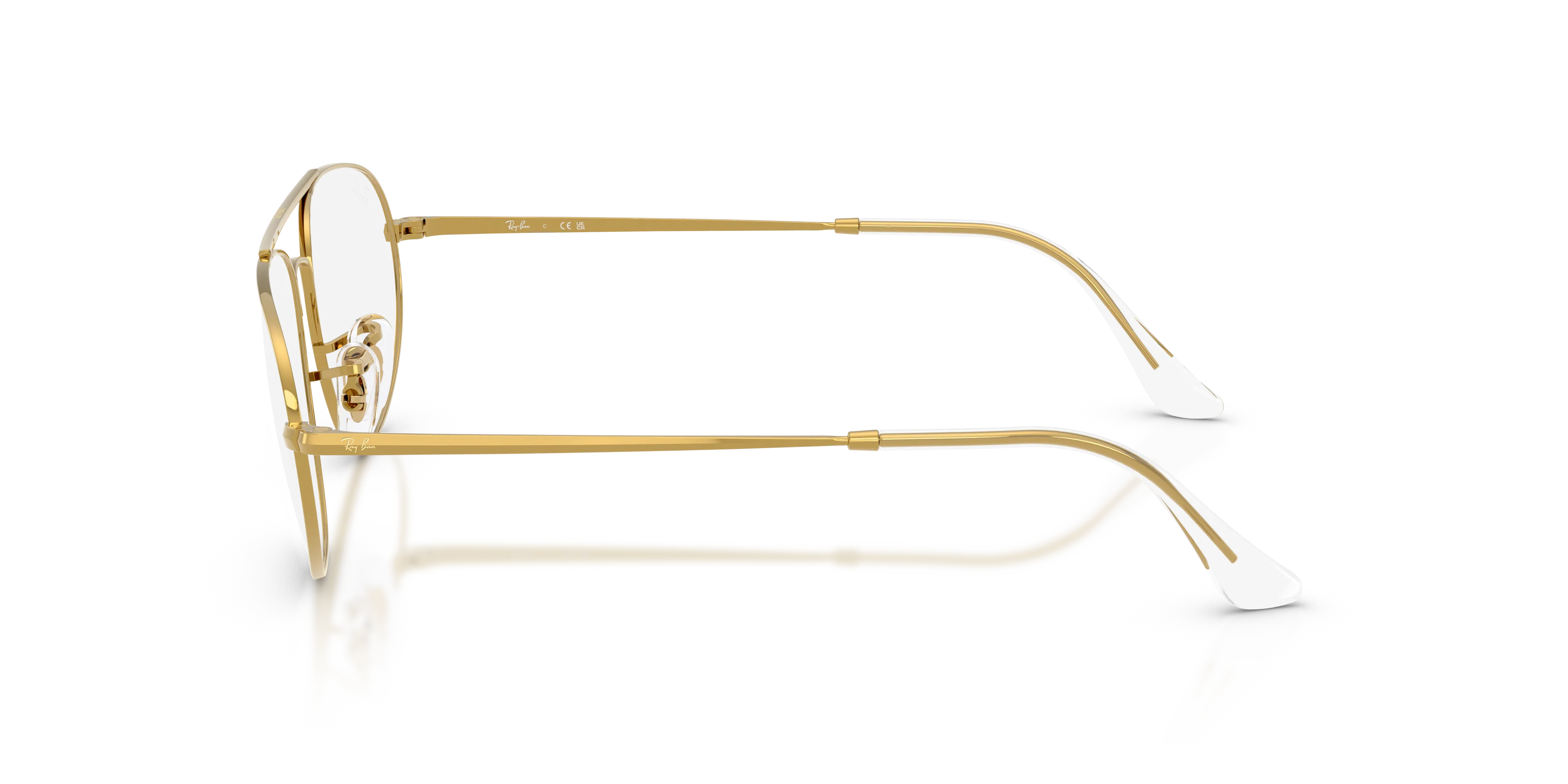 Ray - Ban RX6645 3086 Montature da vista Metallo Oro Trasparente Geometrica Normale - immagine 4