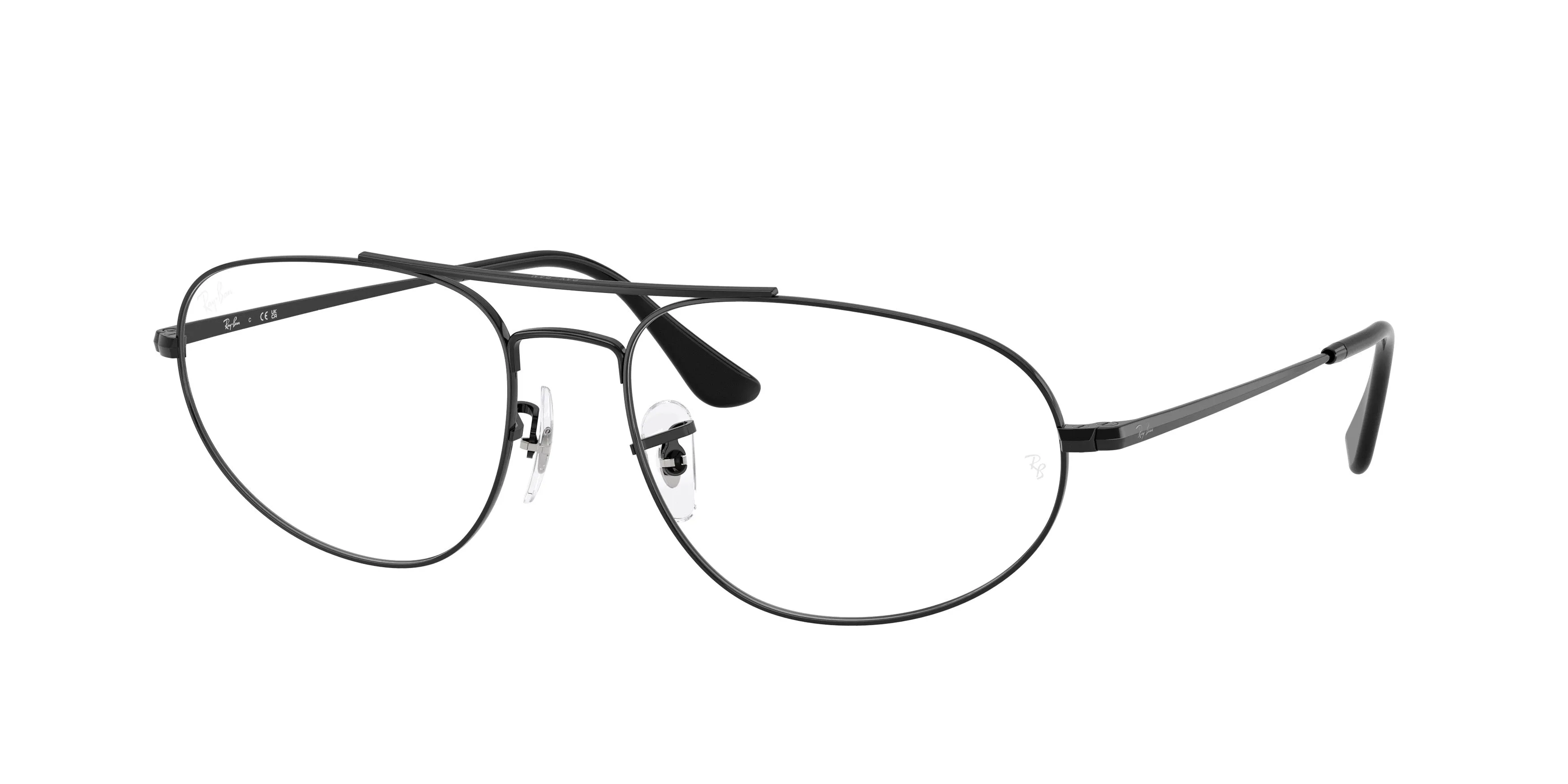 Ray - Ban RX6645 2509 Montature da vista Metallo Nero Trasparente Geometrica Normale - immagine 1