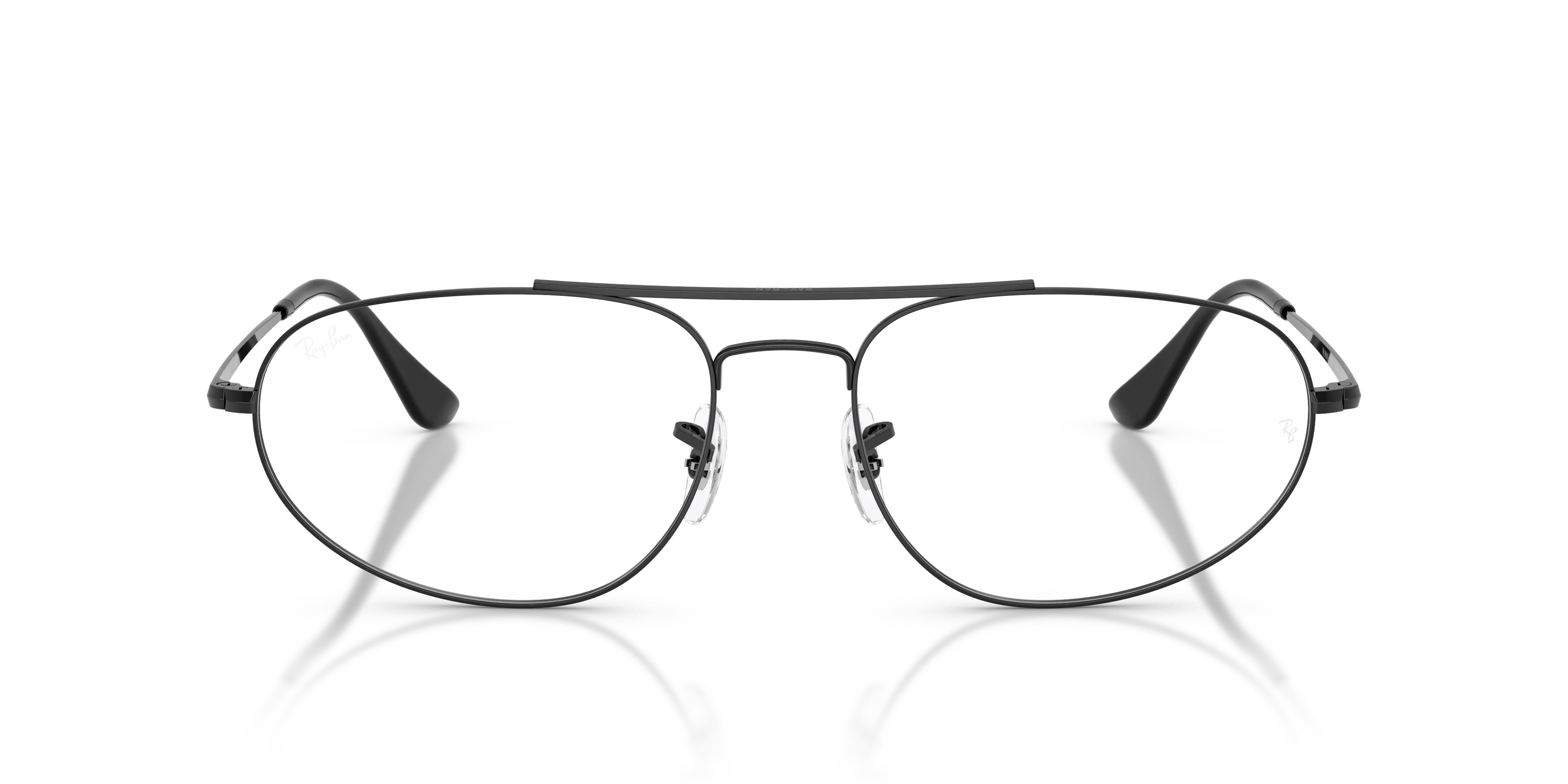 Ray - Ban RX6645 2509 Montature da vista Metallo Nero Trasparente Geometrica Normale - immagine 3