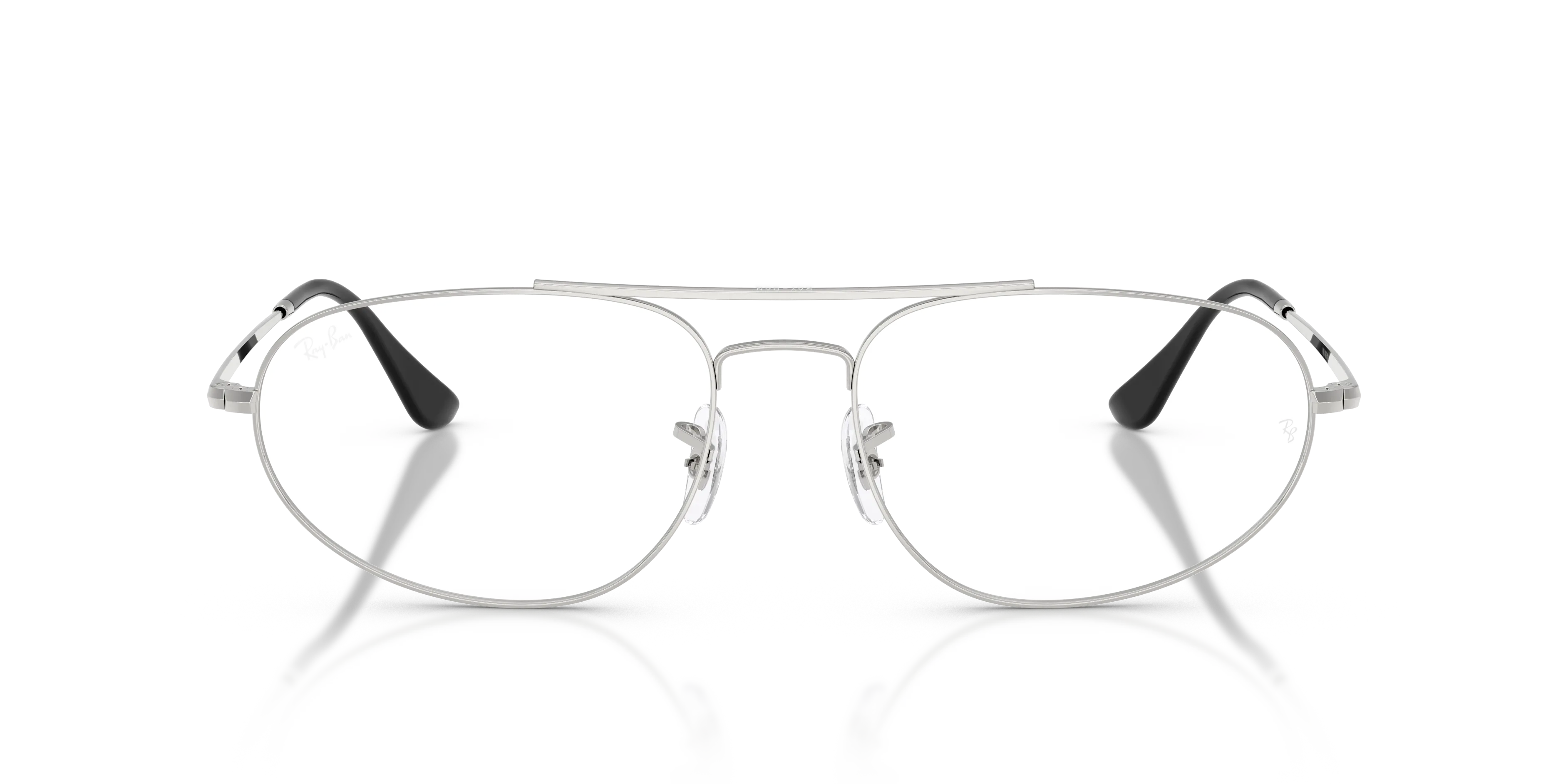 Ray - Ban RX6645 2501 Montature da vista Metallo Argento Trasparente Geometrica Normale - immagine 3