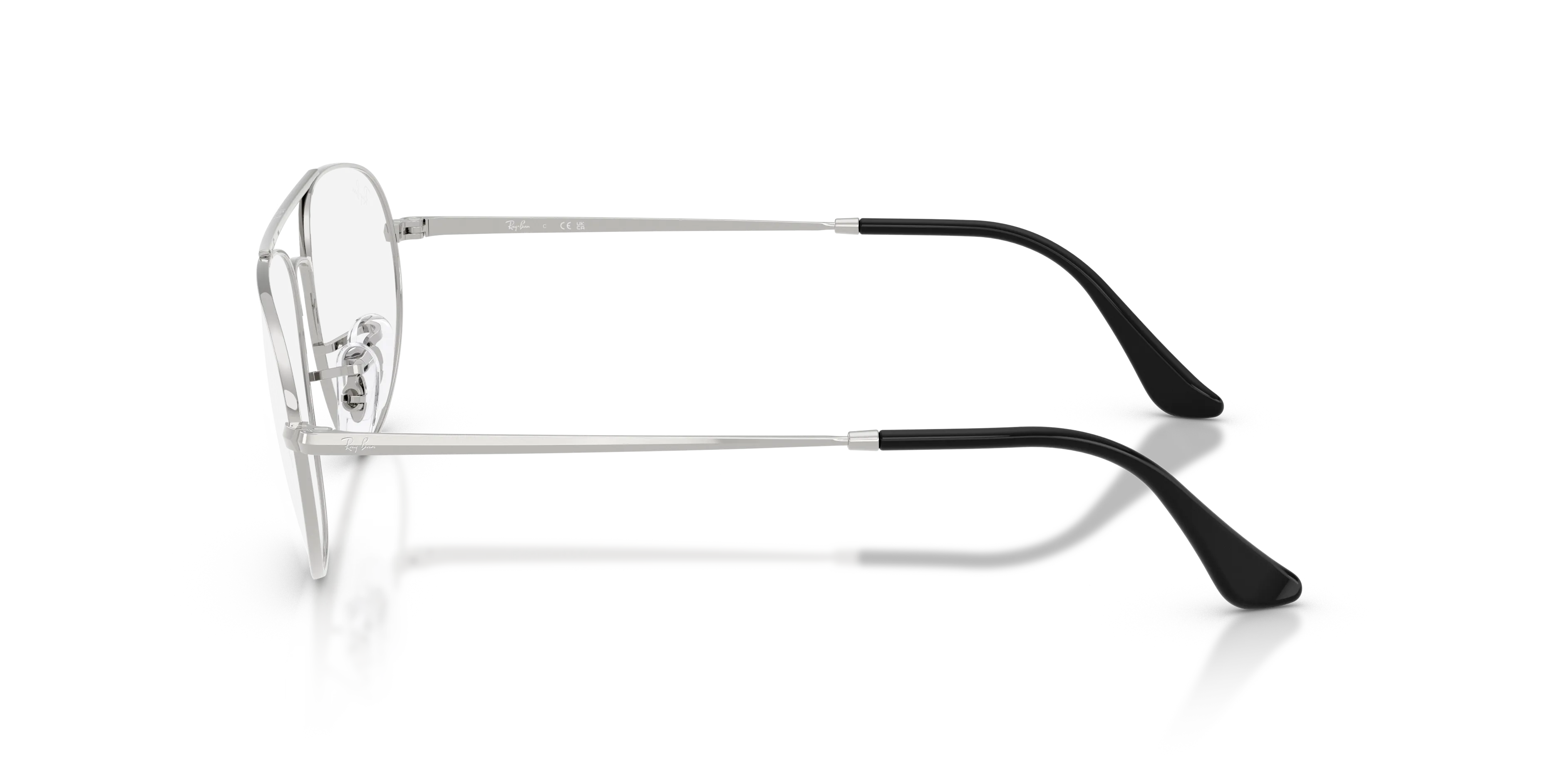 Ray - Ban RX6645 2501 Montature da vista Metallo Argento Trasparente Geometrica Normale - immagine 4