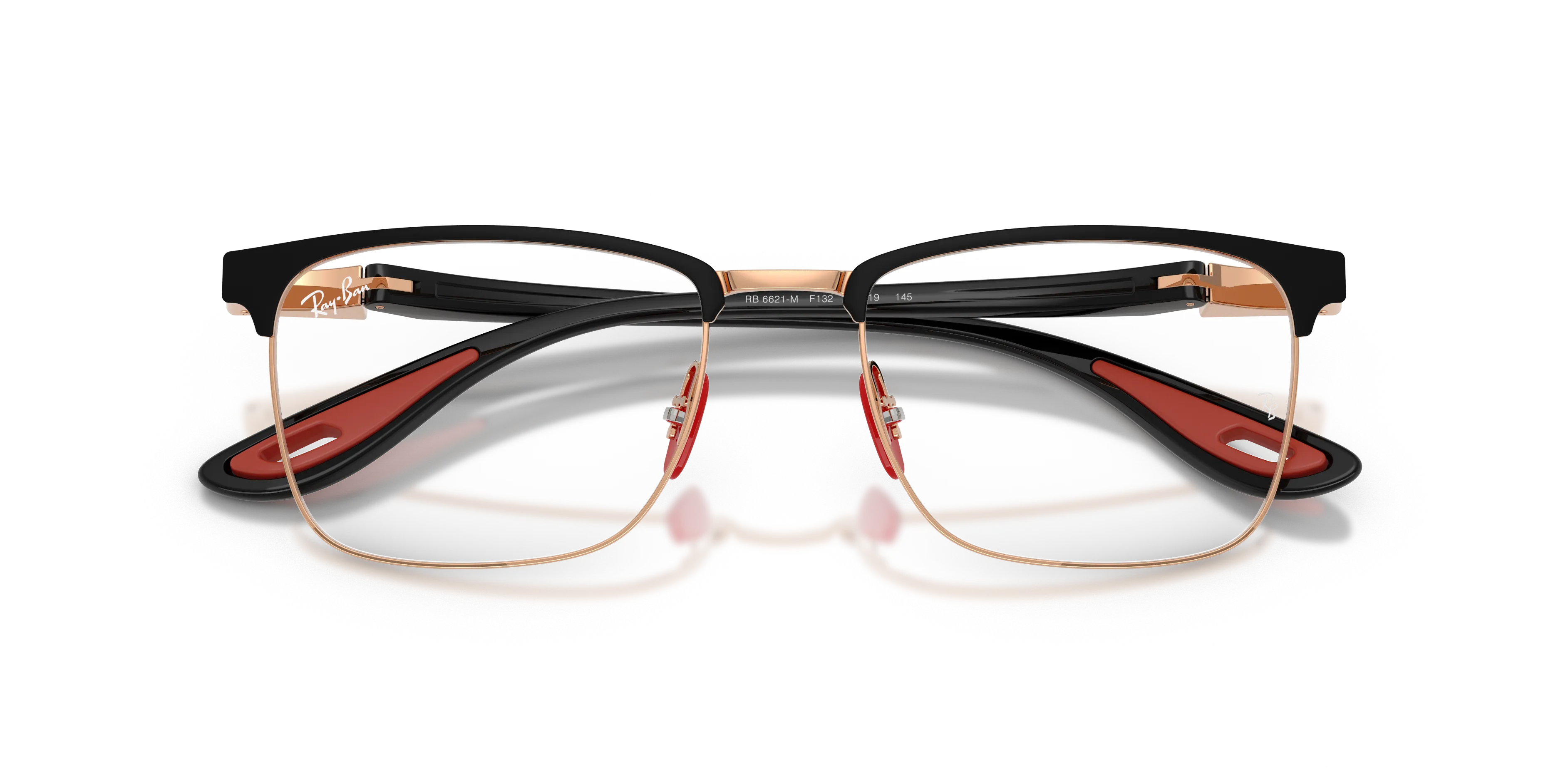 Ray - Ban RX6621M F132 Montature da vista Metallo Nero Trasparente Squadrata Normale - immagine 2
