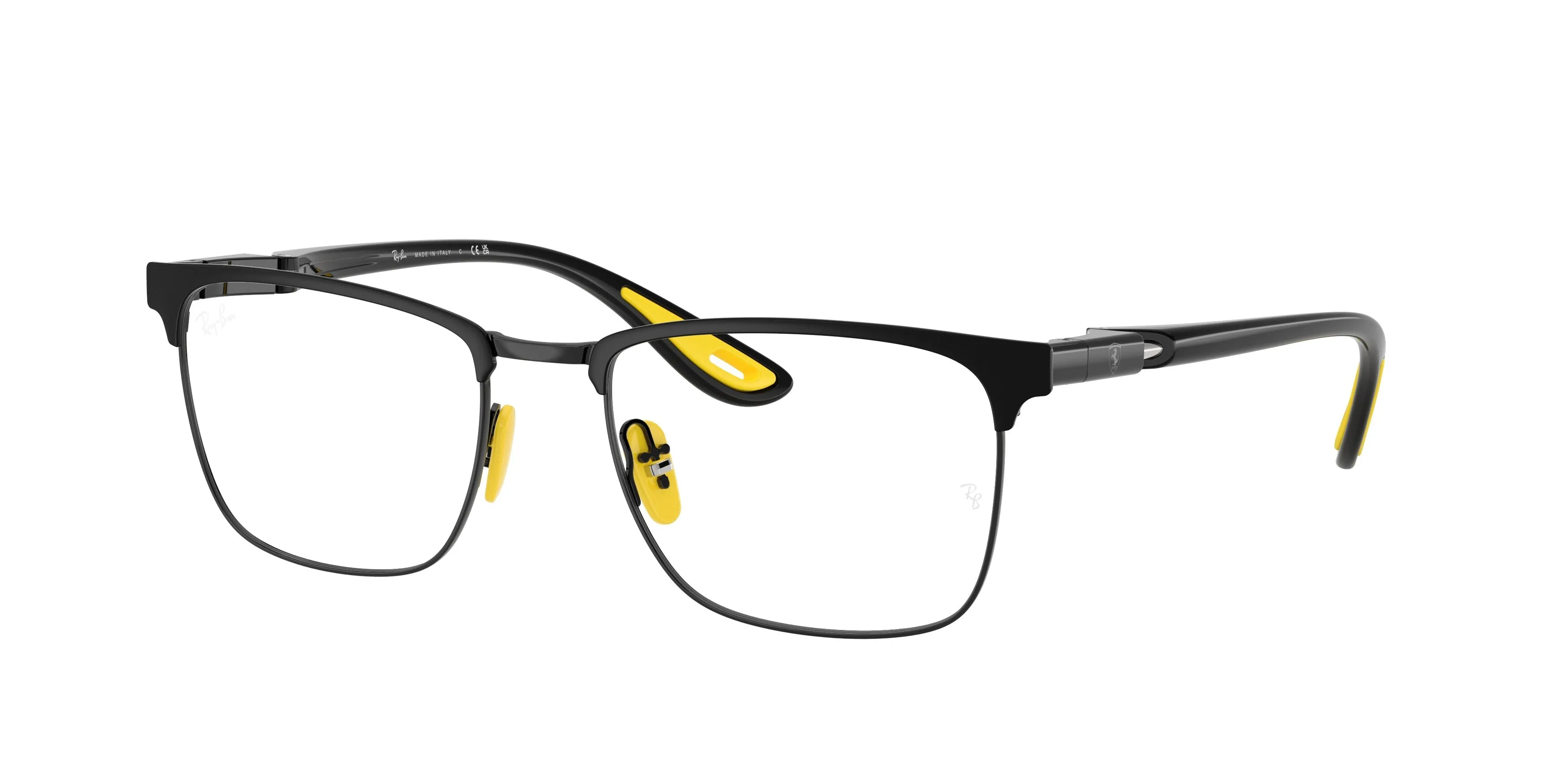 Ray - Ban RX6621M F130 Montature da vista Metallo Nero Trasparente Squadrata Normale - immagine 1