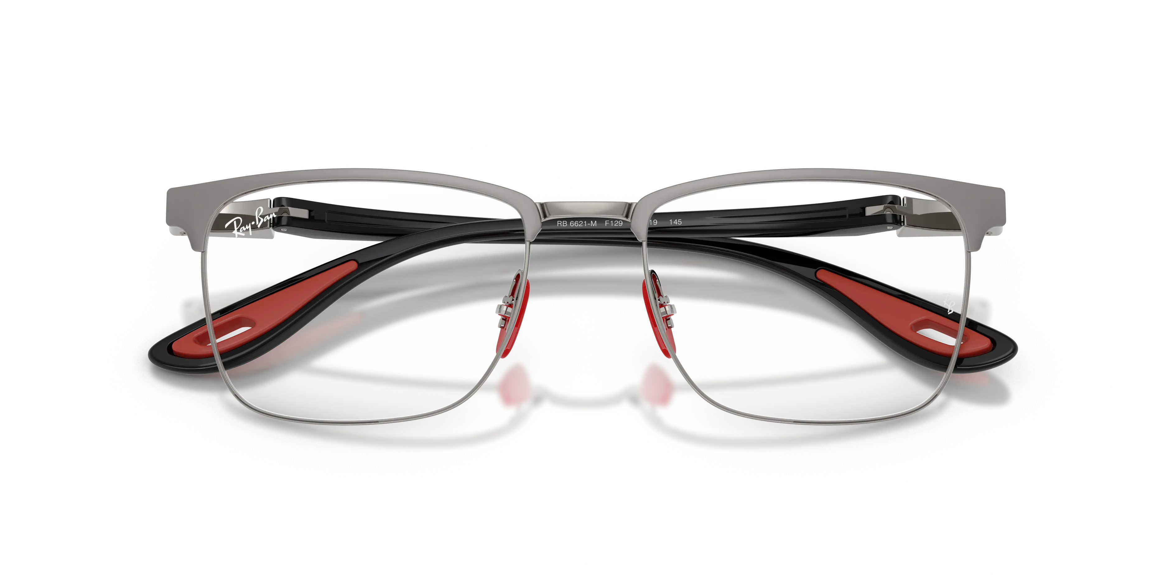 Ray - Ban RX6621M F129 Montature da vista Metallo Grigio Trasparente Squadrata Normale - immagine 2
