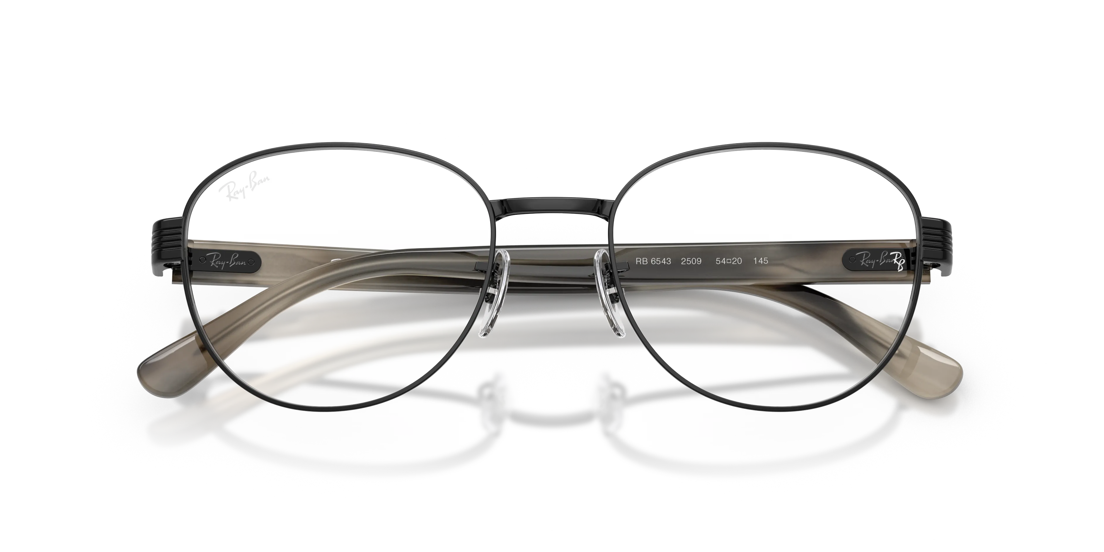 Ray - Ban RX6543 2509 Montature da vista Metallo Nero Trasparente Squadrata Normale - immagine 2